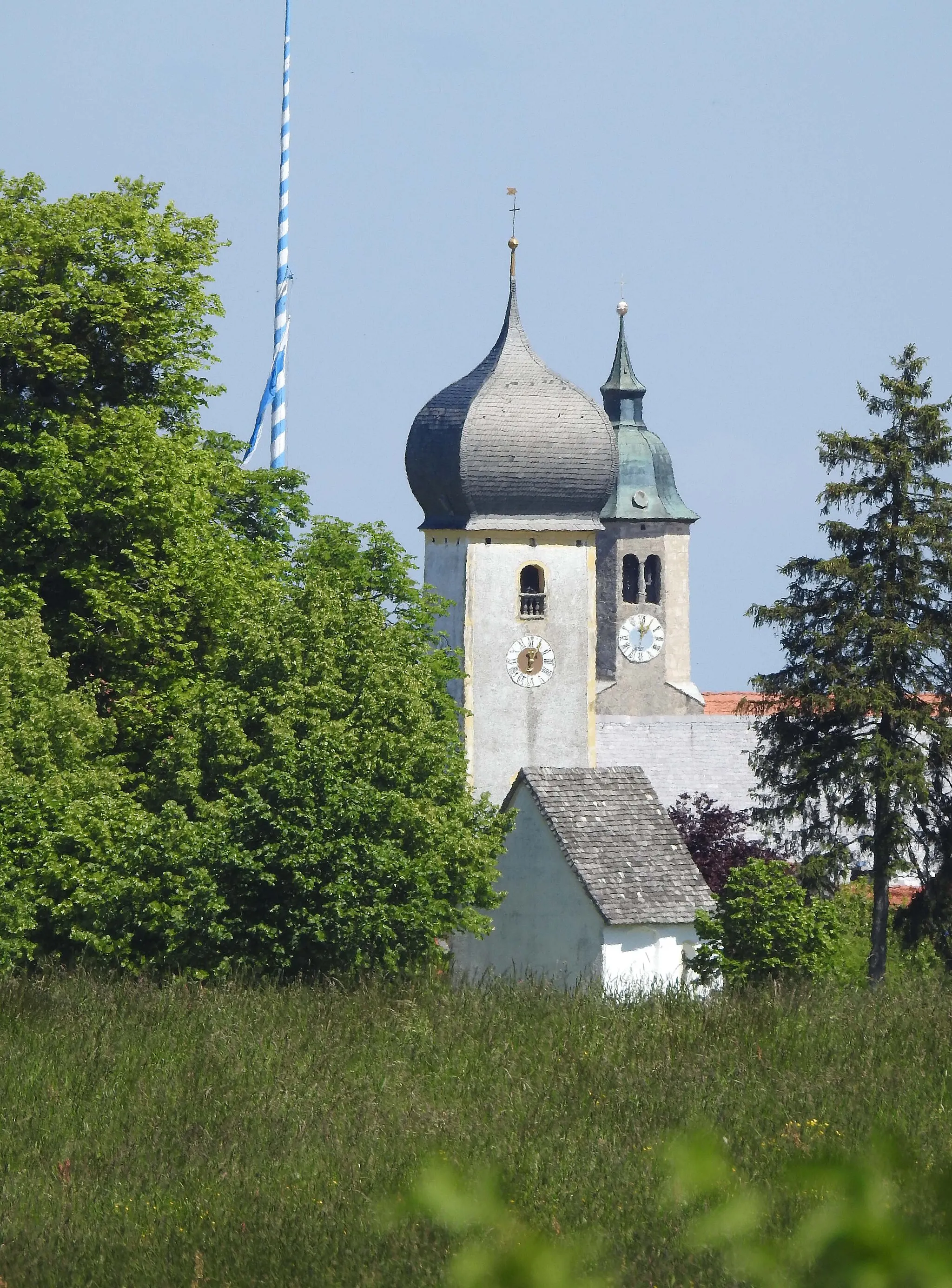 Photo showing: Osterwarngau von Südwesten, Warngau