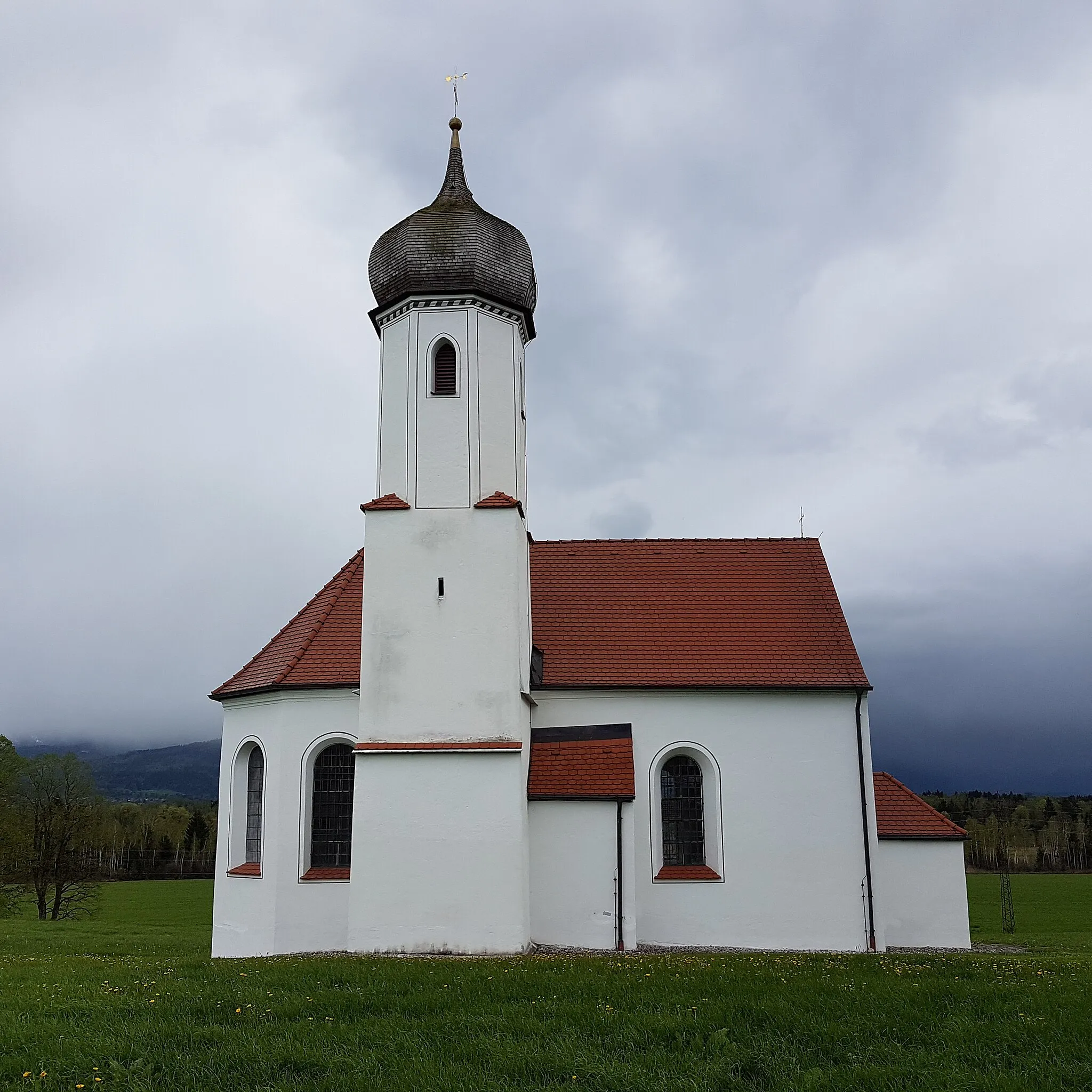 Photo showing: St. Johannisrain (Penzberg), Kirche St. Johannes