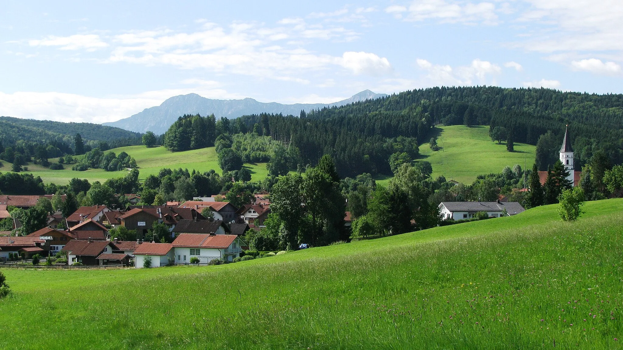 Photo showing: Habach im Landkreis Weilheim-Schongau von Norden.