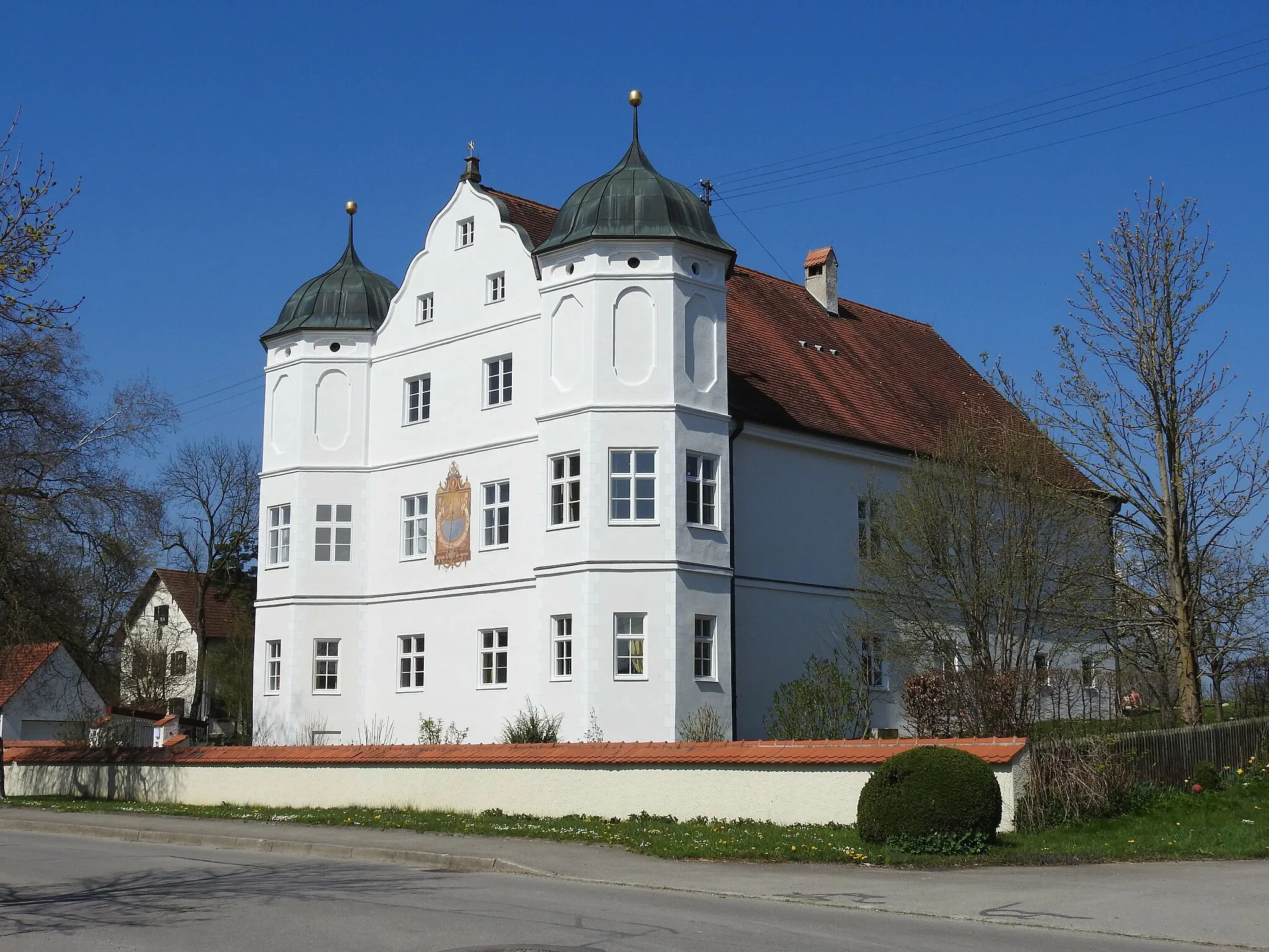 Photo showing: Ehem. Schloss in Holzhausen bei Buchloe, Igling