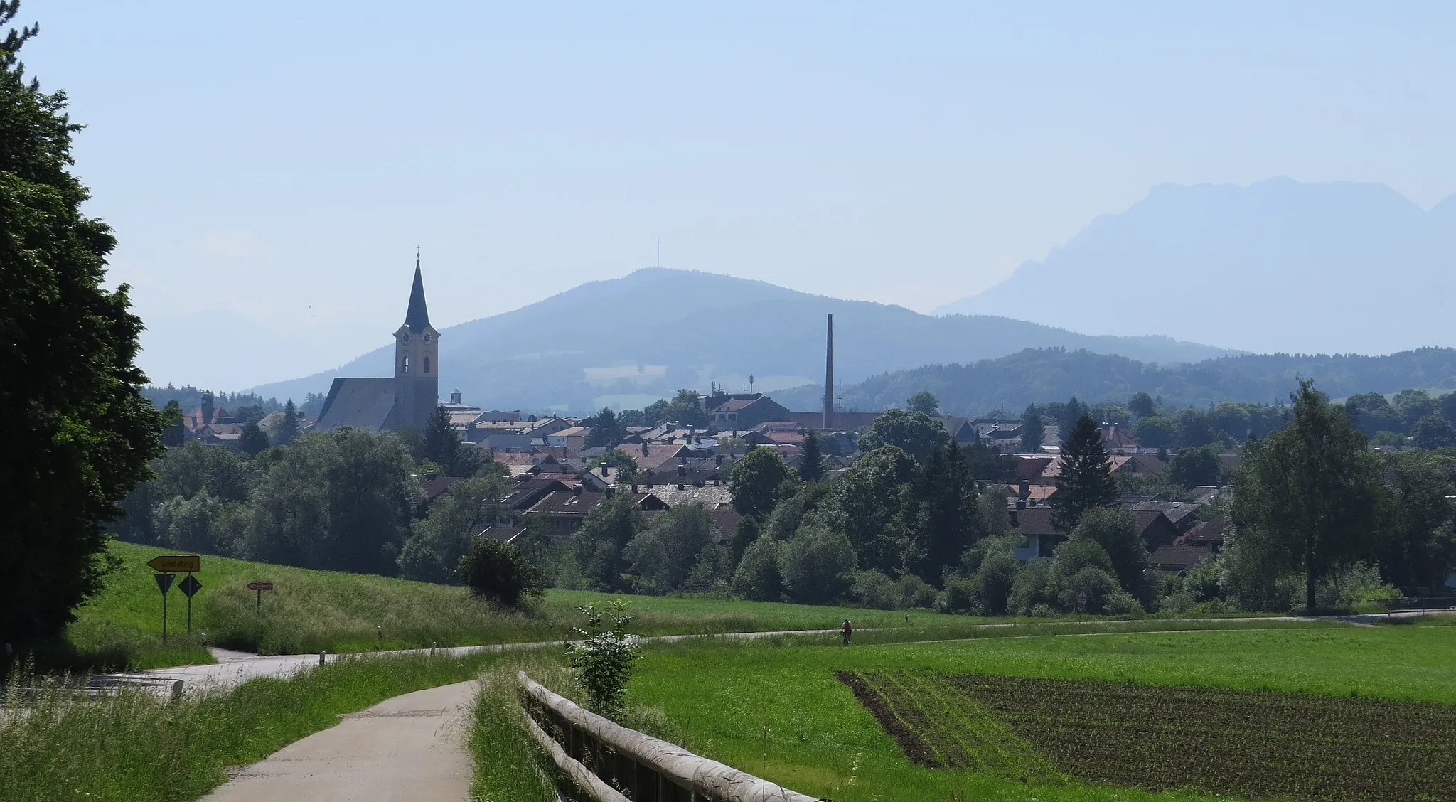 Photo showing: Teisendorf von Nordwesten