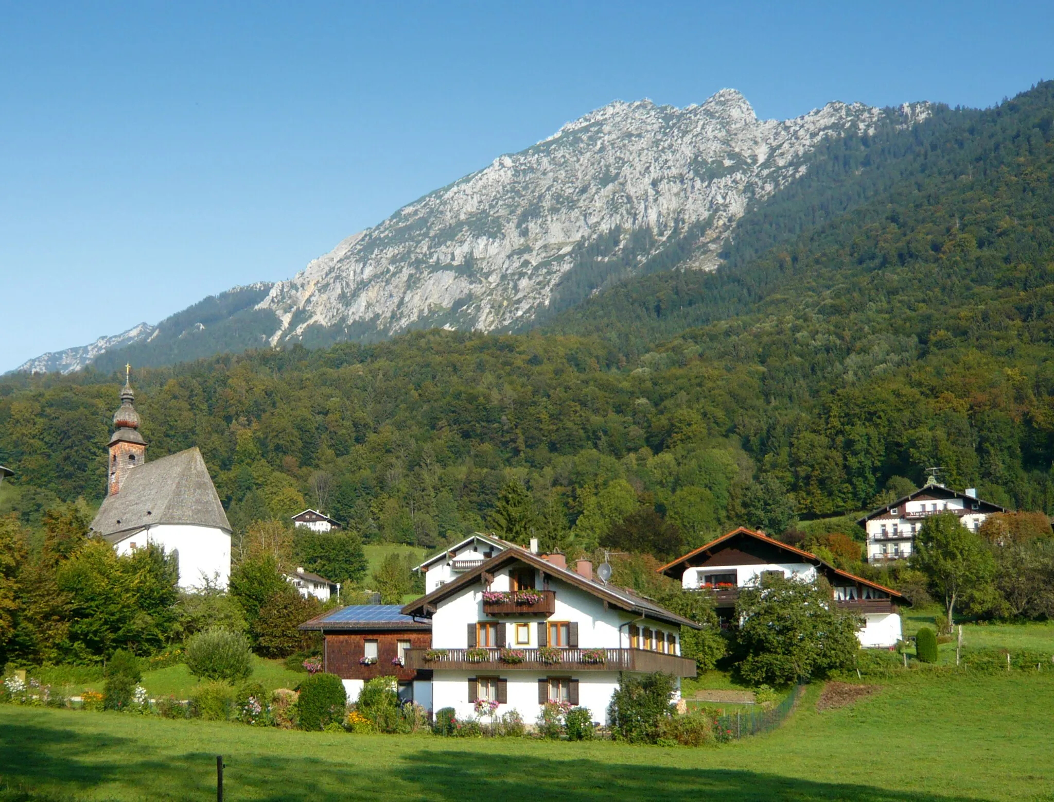Photo showing: View to Nonn, part of Bad Reichenhall, Germany