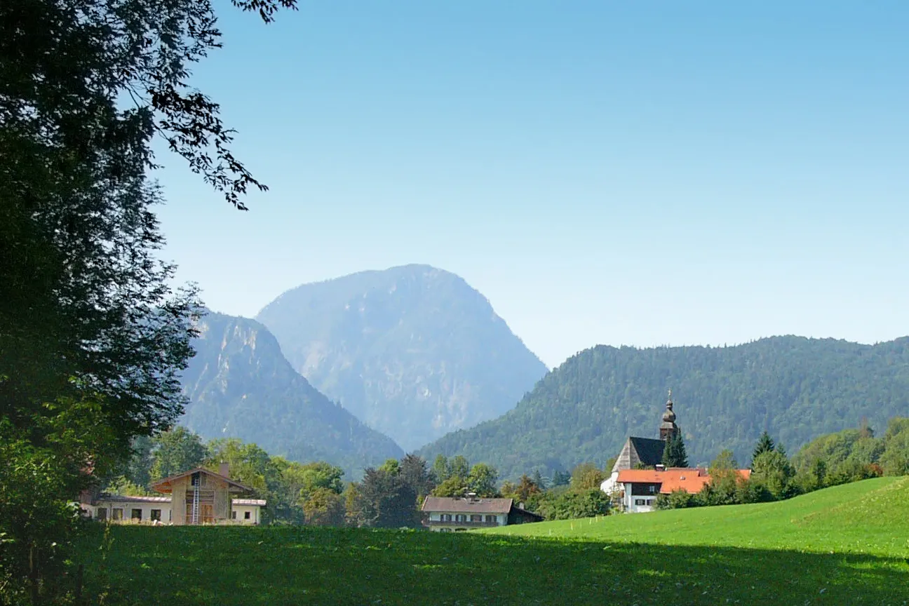 Photo showing: View to Nonn, part of Bad Reichenhall, Germany