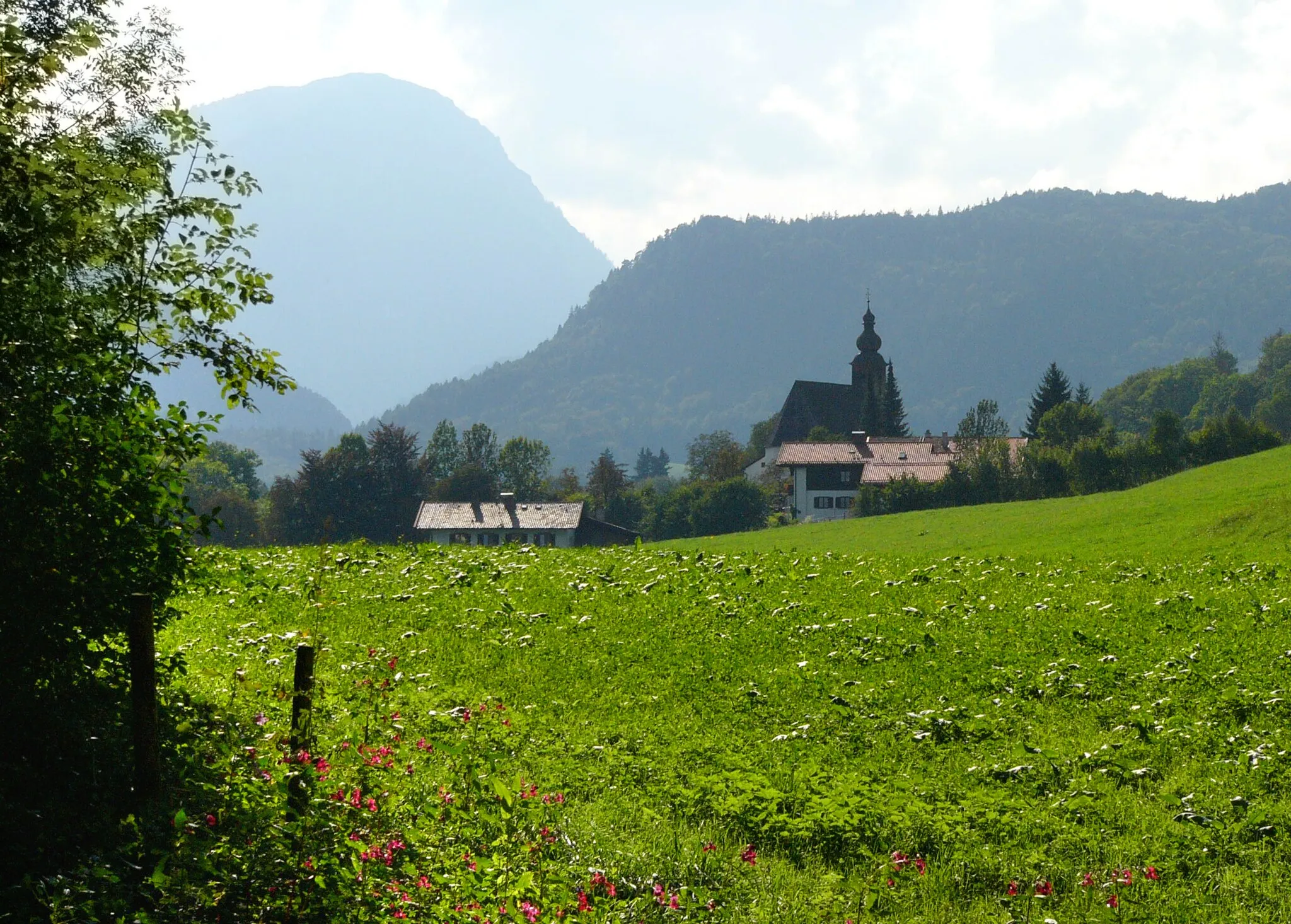 Photo showing: View to Nonn, part of Bad Reichenhall, Bavaria, Germany.