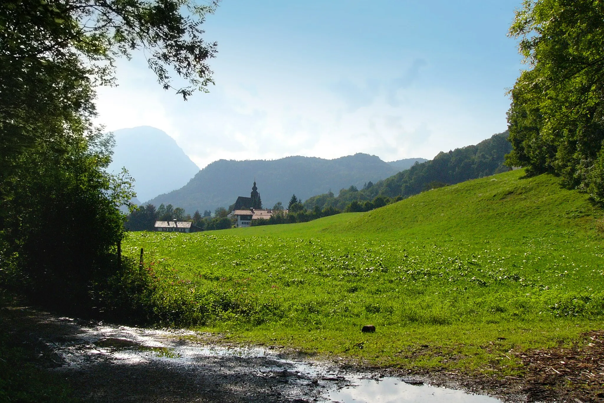 Photo showing: View to Nonn, part of Bad Reichenhall, Bavaria, Germany.