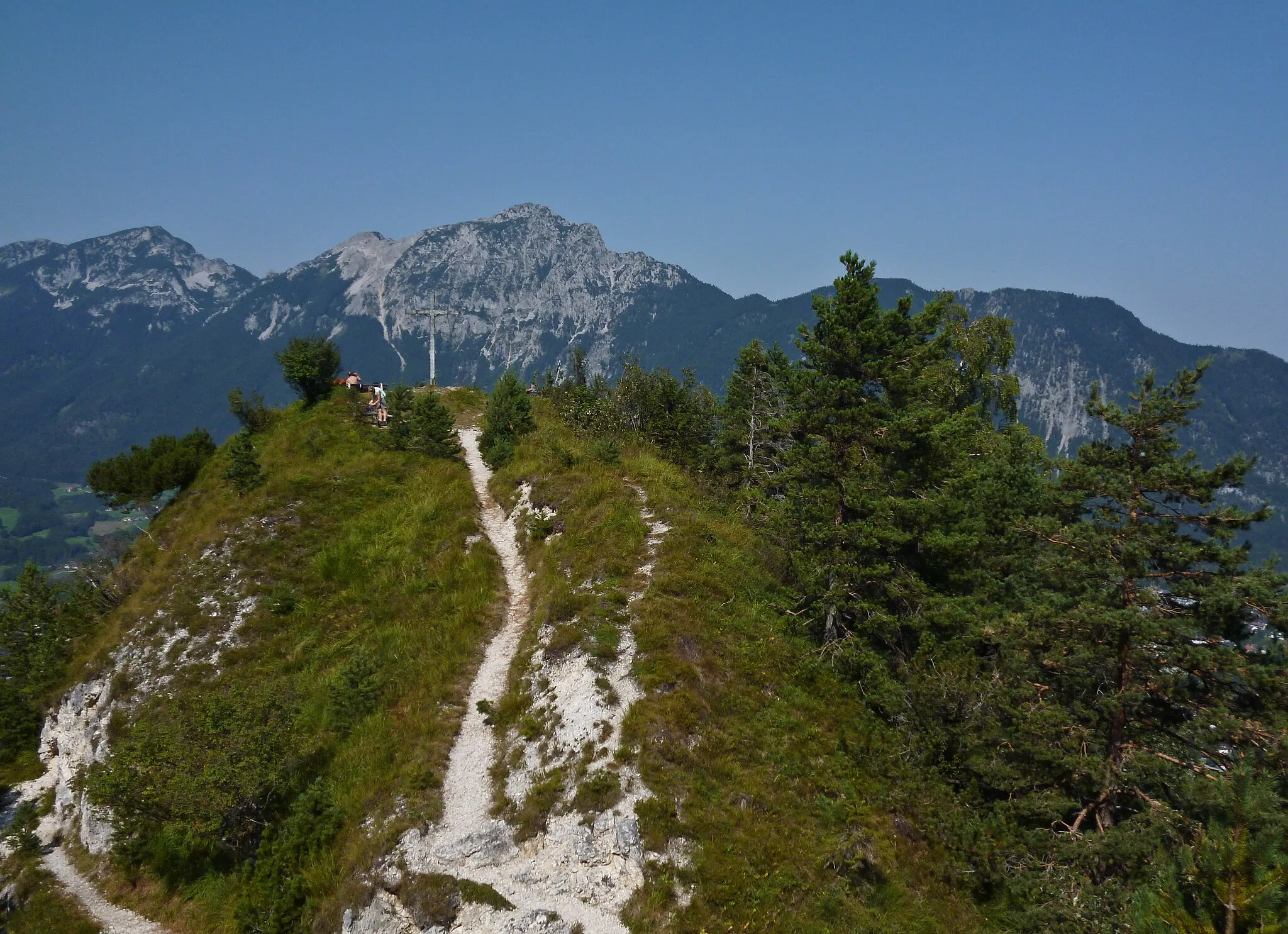 Photo showing: Blick auf den Gipfelkreuzbereich des Dötzenkopfes