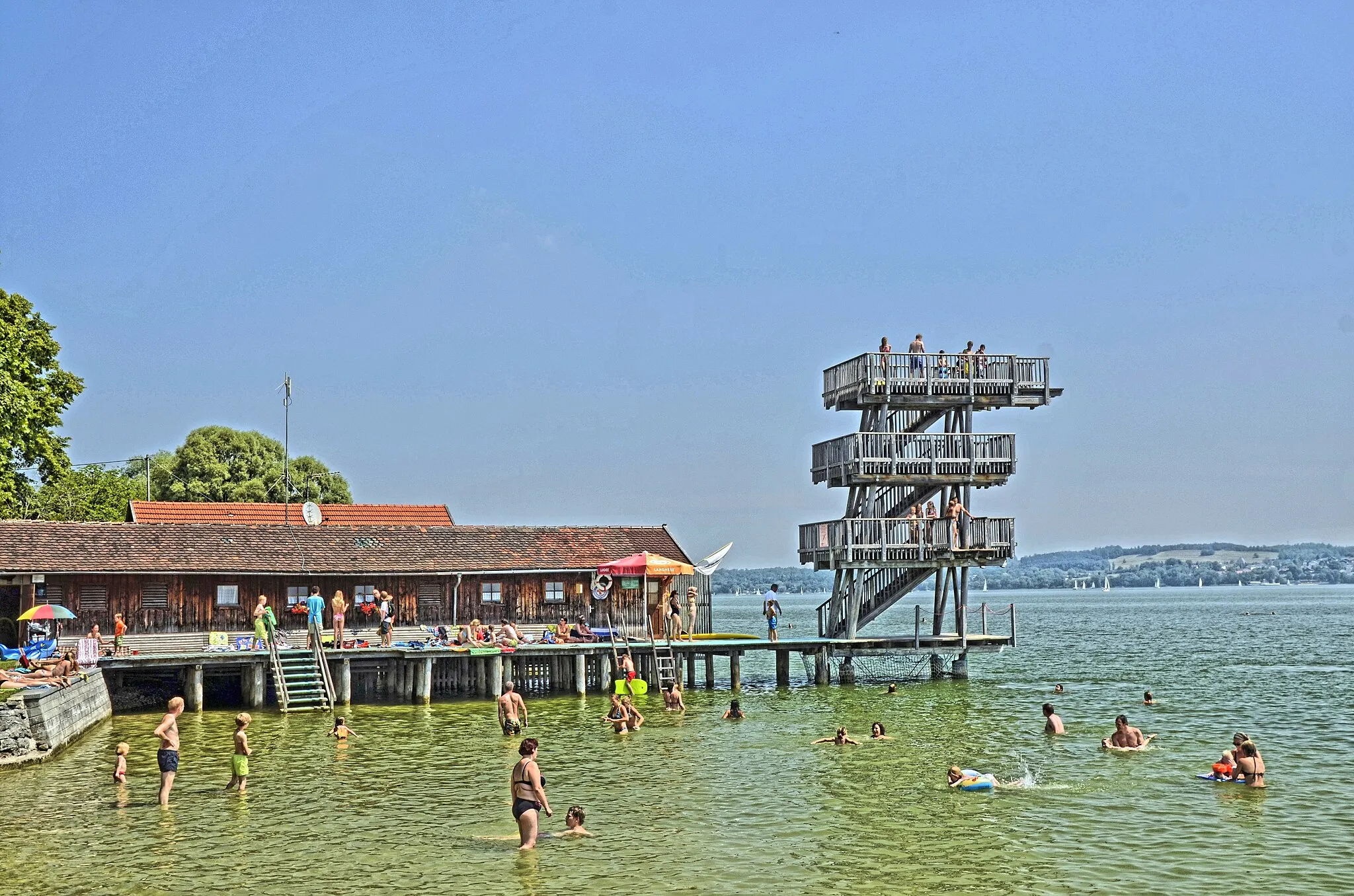 Photo showing: Beach at Utting (Ammersee)
