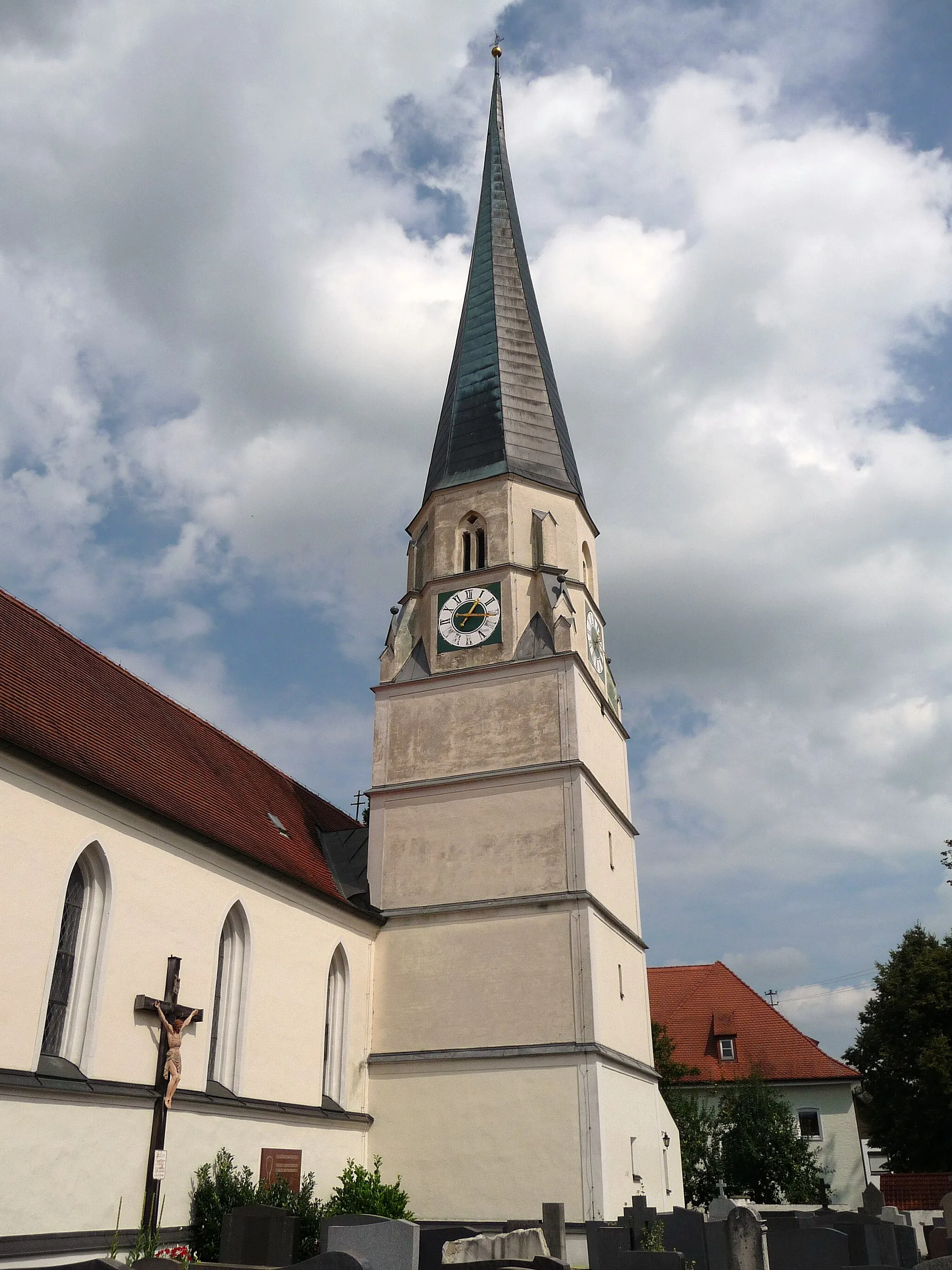 Photo showing: Die Pfarrkirche Maria Himmelfahrt in Rogglfing