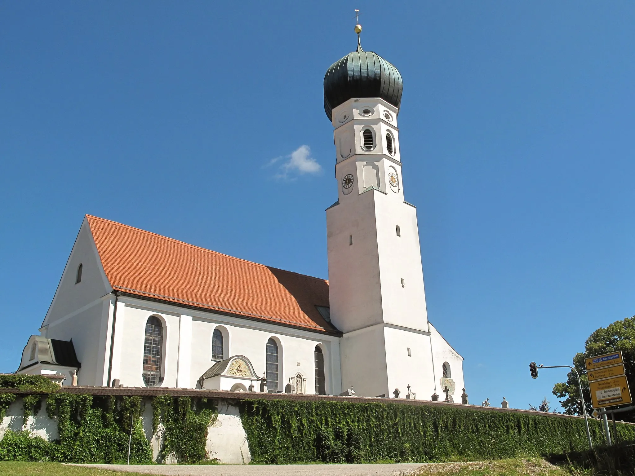 Photo showing: Münsing, church
