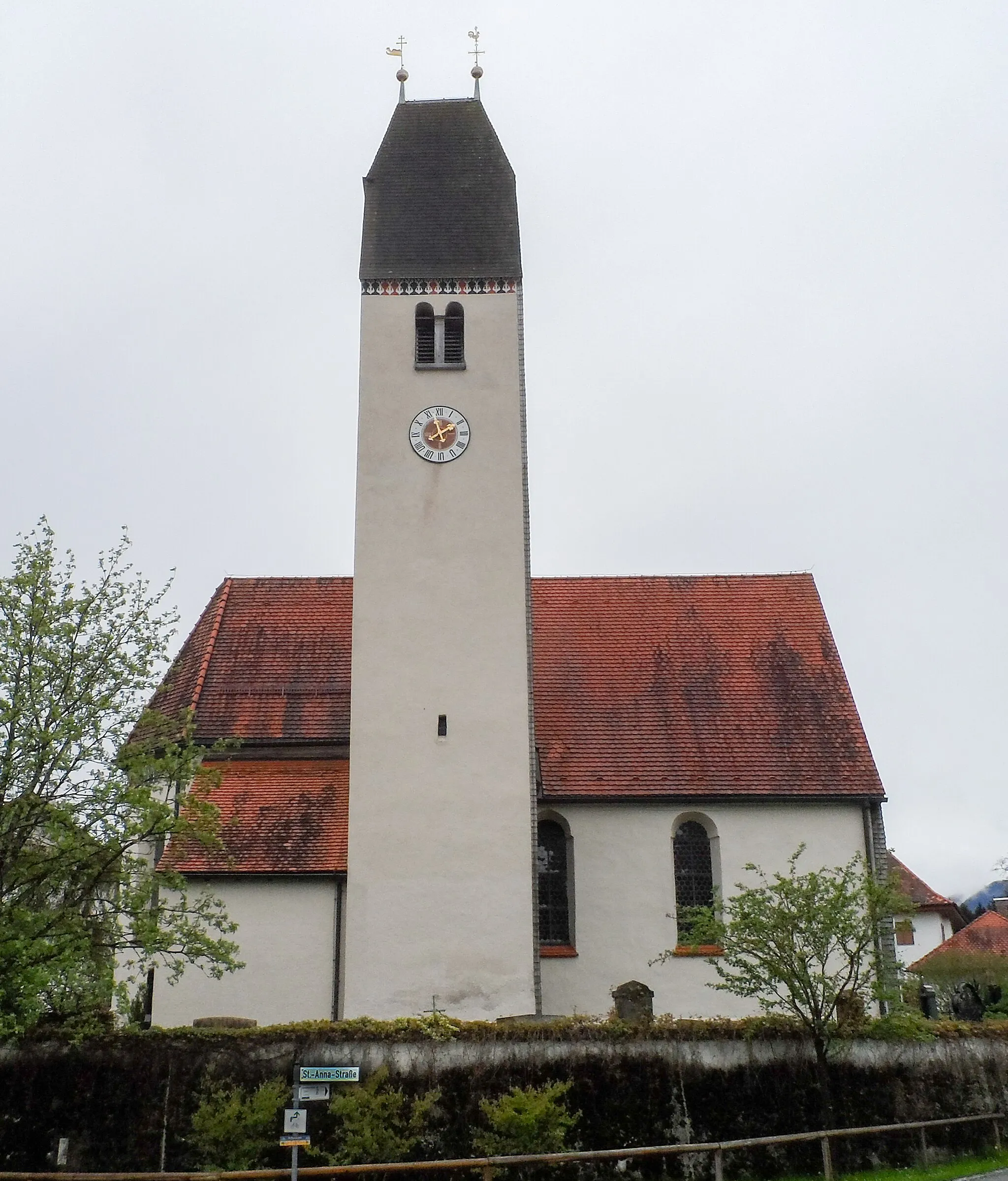 Photo showing: Katholische Filialkirche St. Anna - Schöffau, Uffing am Staffelsee