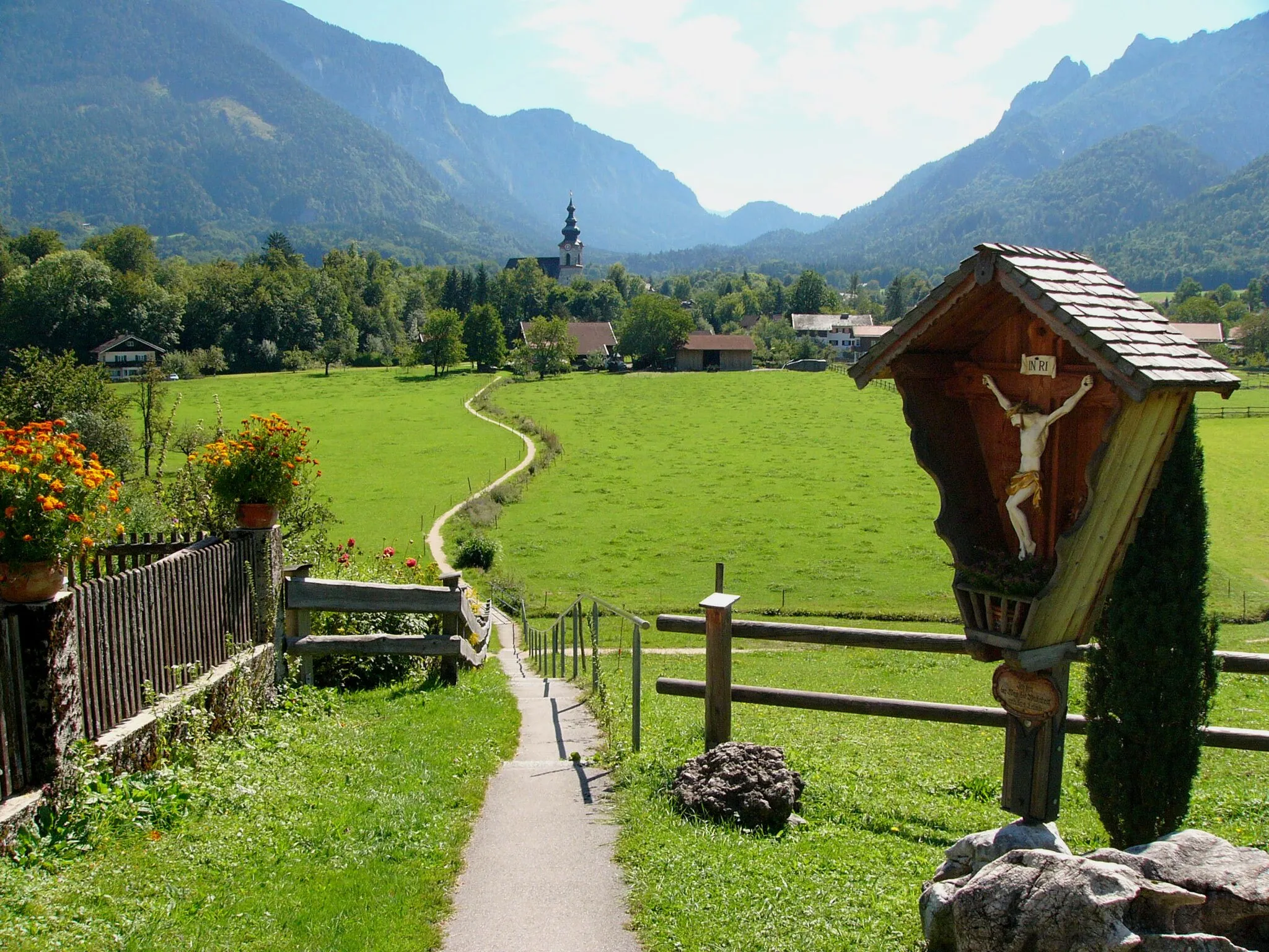 Photo showing: View to Großgmain, village in Austria