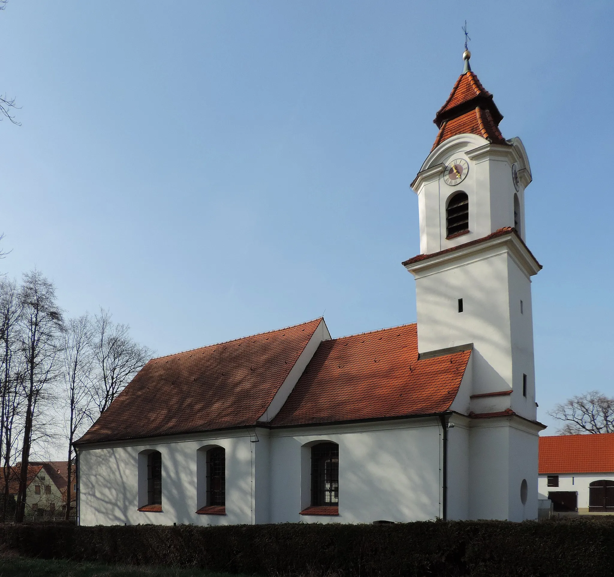 Photo showing: Unterbaar, kath. Kirche St. Margareta