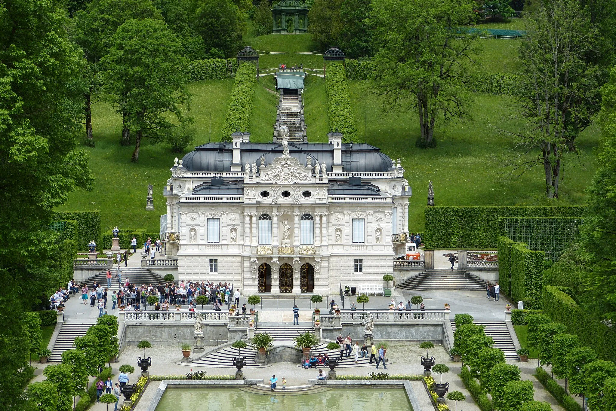 Photo showing: Schloss Linderhof, Blick vom Venustempel (Kulturdenkmal D-1-80-115-25)