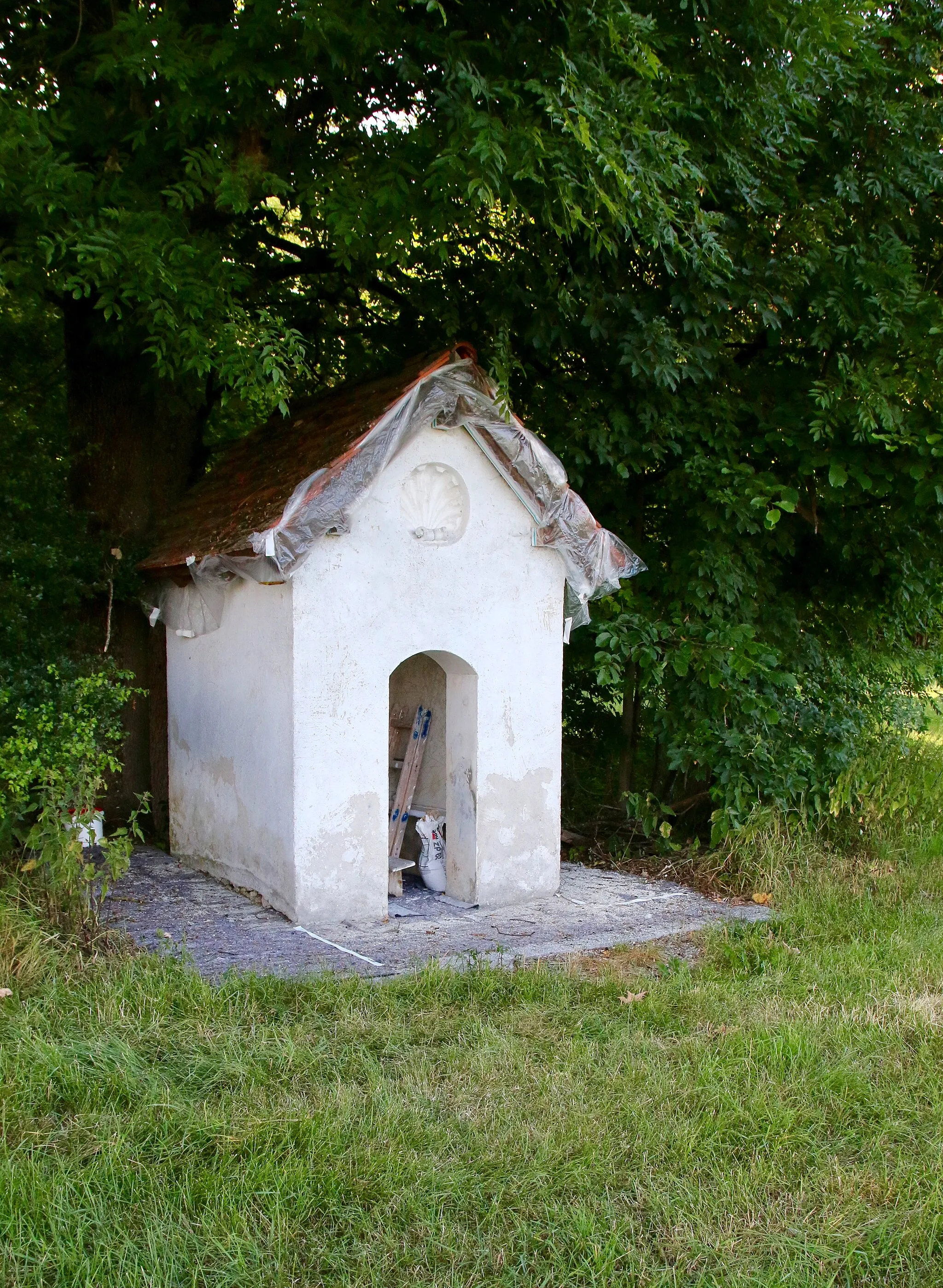 Photo showing: Die Wollfeldkapelle in Anger, 2019 gerade in Renovierung.