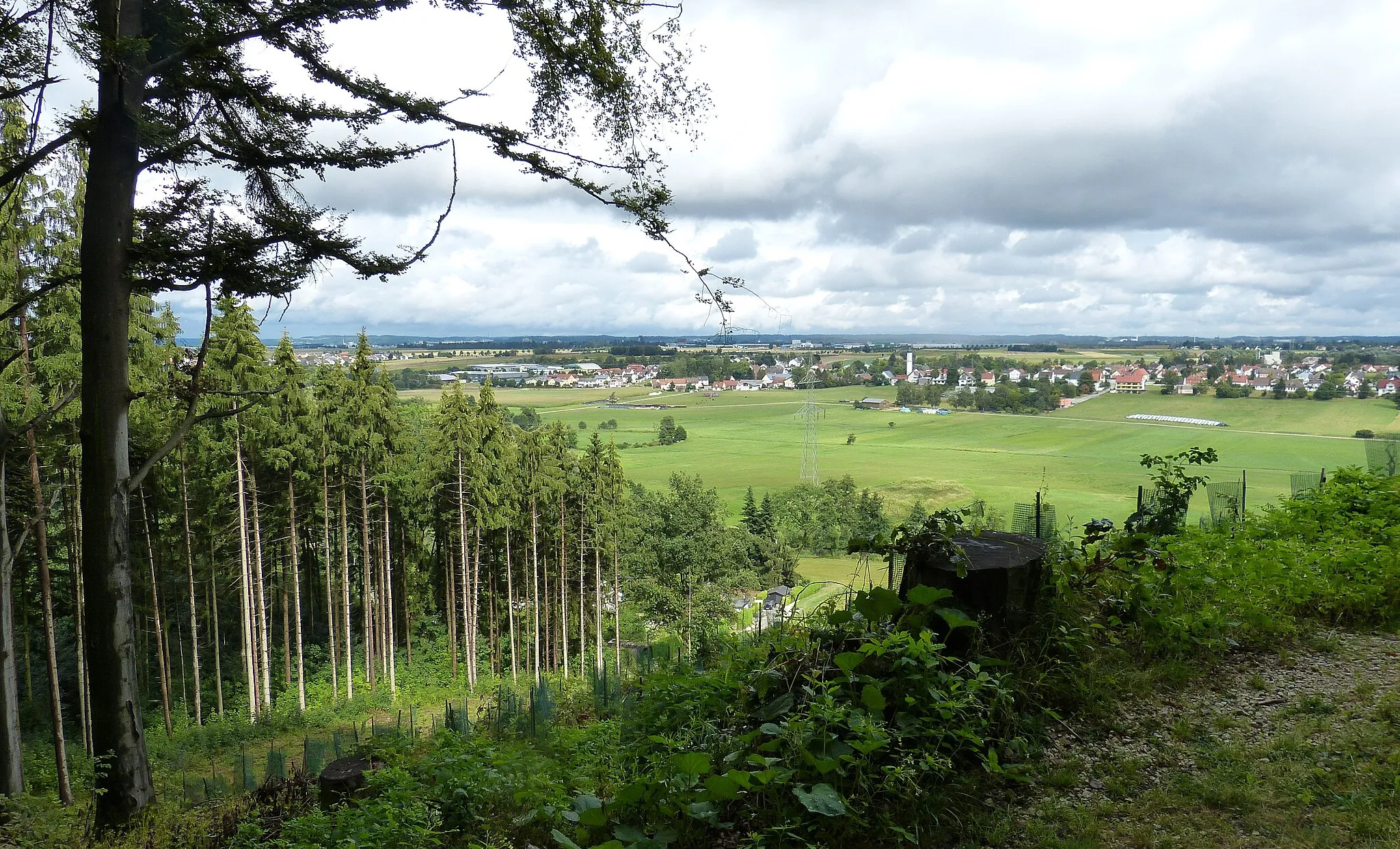 Photo showing: Täfertingen vom Hammelberg aus fotografiert