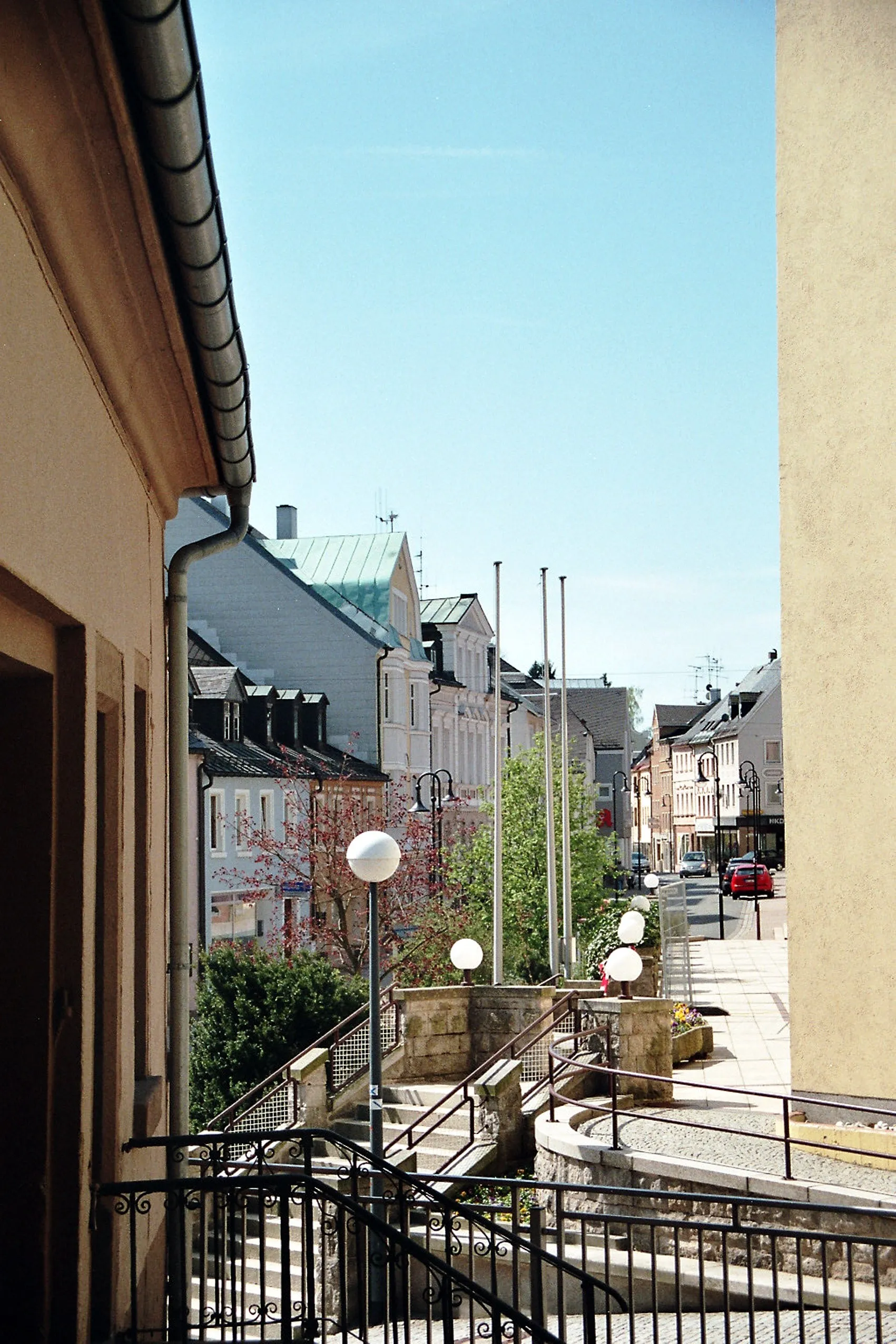 Photo showing: Helmbrechts, view to the Luitpoldstraße