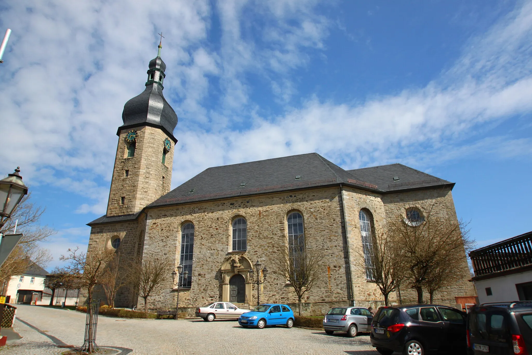 Photo showing: Christ church in Schwarzenbach am Wald