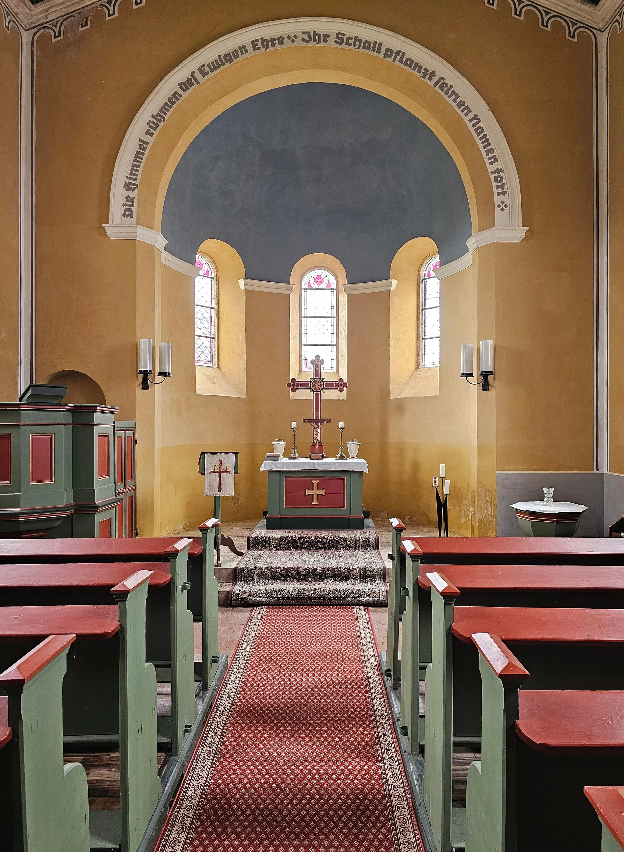 Photo showing: Evangelisch-lutherische Dorfkirche Peuschen, Saale-Orla-Kreis, Thüringen, Deutschland