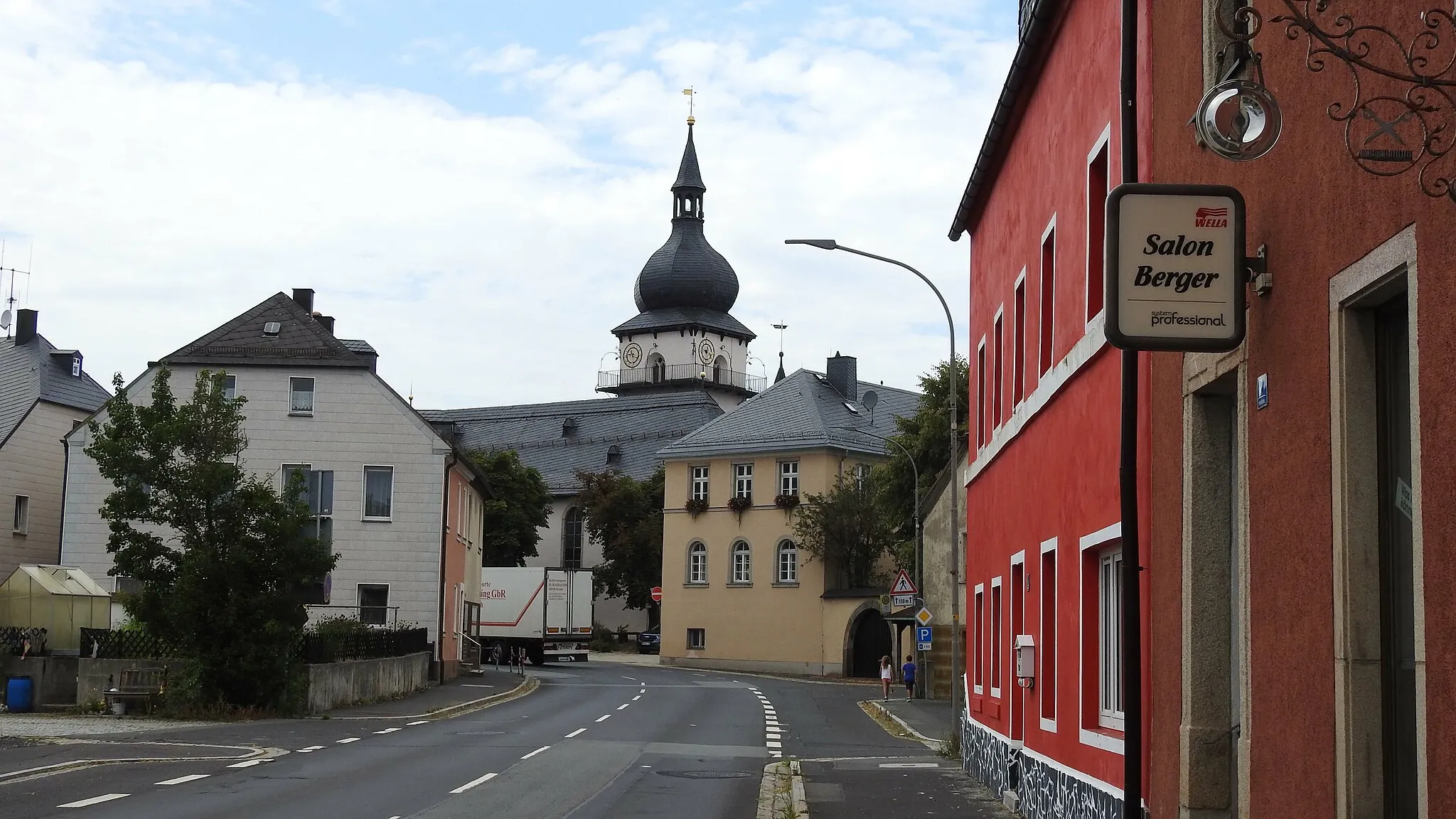 Photo showing: Marktleuthen - Ortsmitte von Südosten