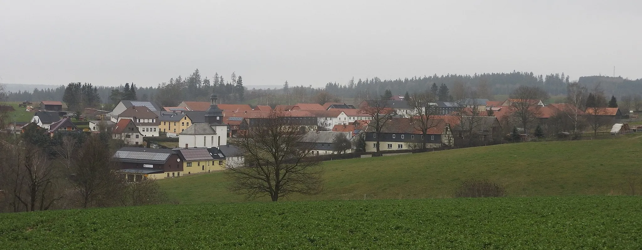 Photo showing: Blick auf Bucha, Neustadt an der Orla in Thüringen