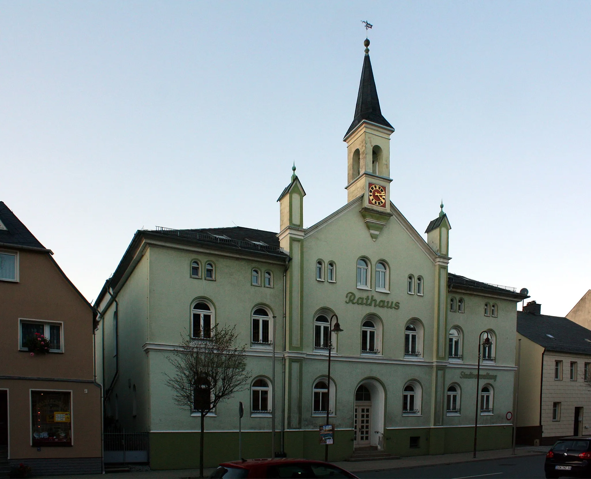 Photo showing: Town hall in Gefell near Schleiz/Thuringia