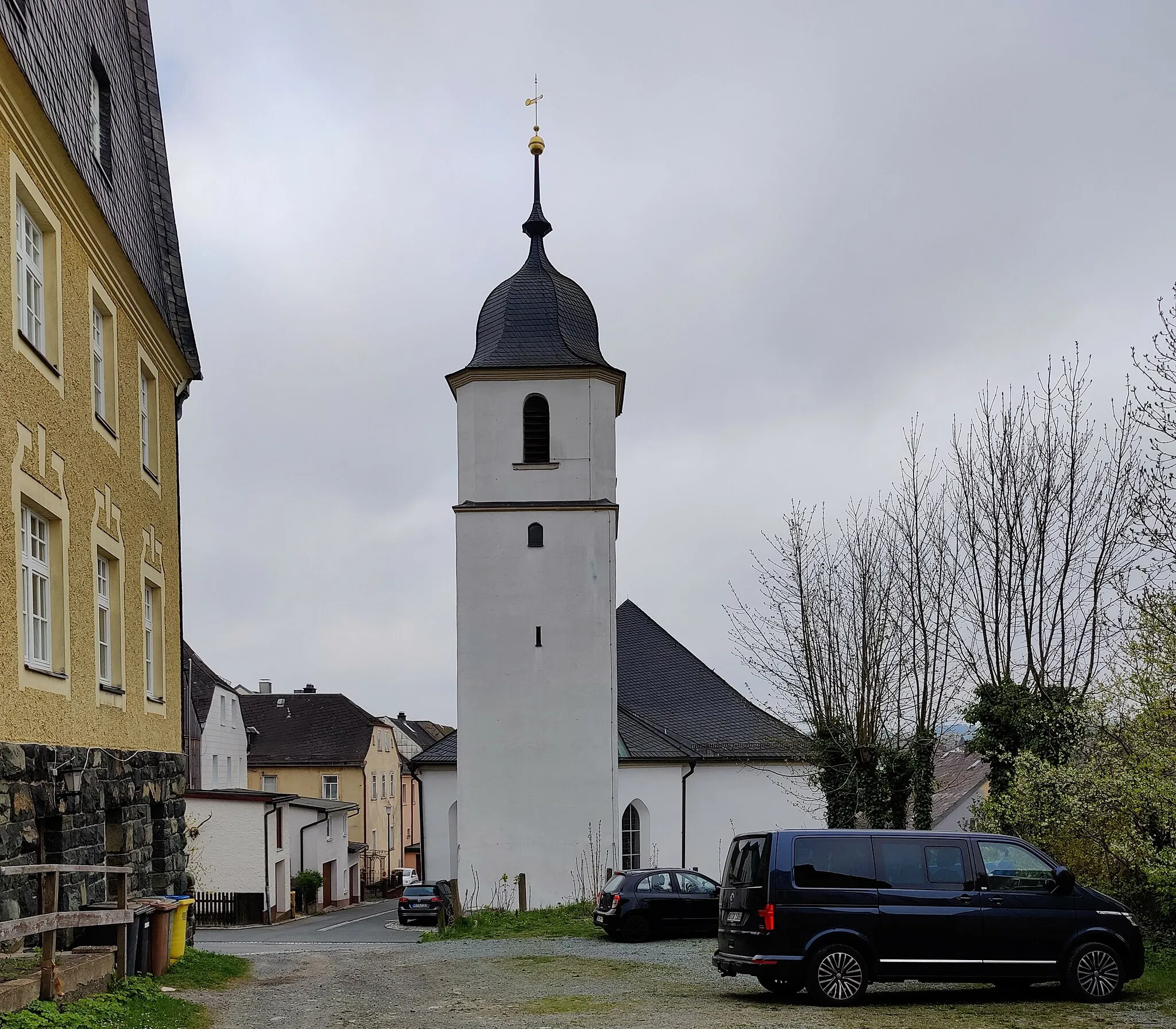 Photo showing: Evangelisch-lutherische Johanneskirche Lichtenberg, Landkreis Hof, Oberfranken, Bayern, Deutschland