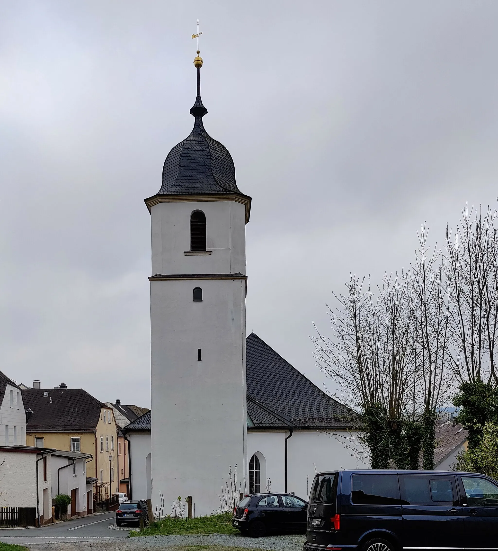 Photo showing: Evangelisch-lutherische Johanneskirche Lichtenberg, Landkreis Hof, Oberfranken, Bayern, Deutschland