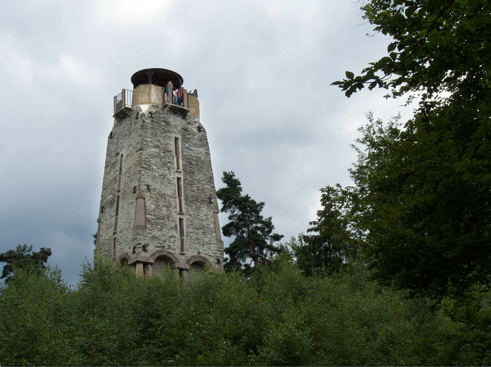 Photo showing: Observation tower Bismarckova rozhledna, Cheb District, Czech Republic