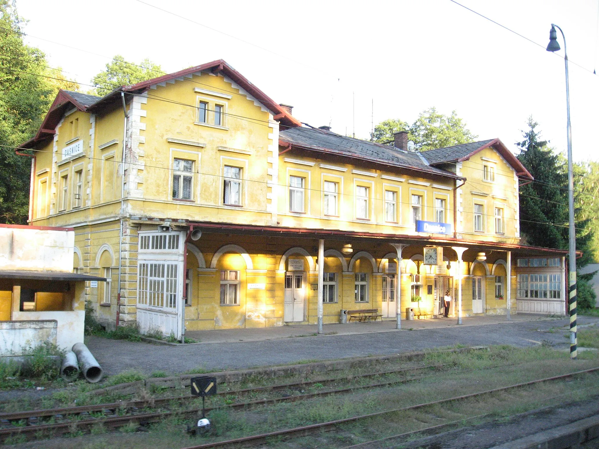 Photo showing: Dasnice, železniční stanice