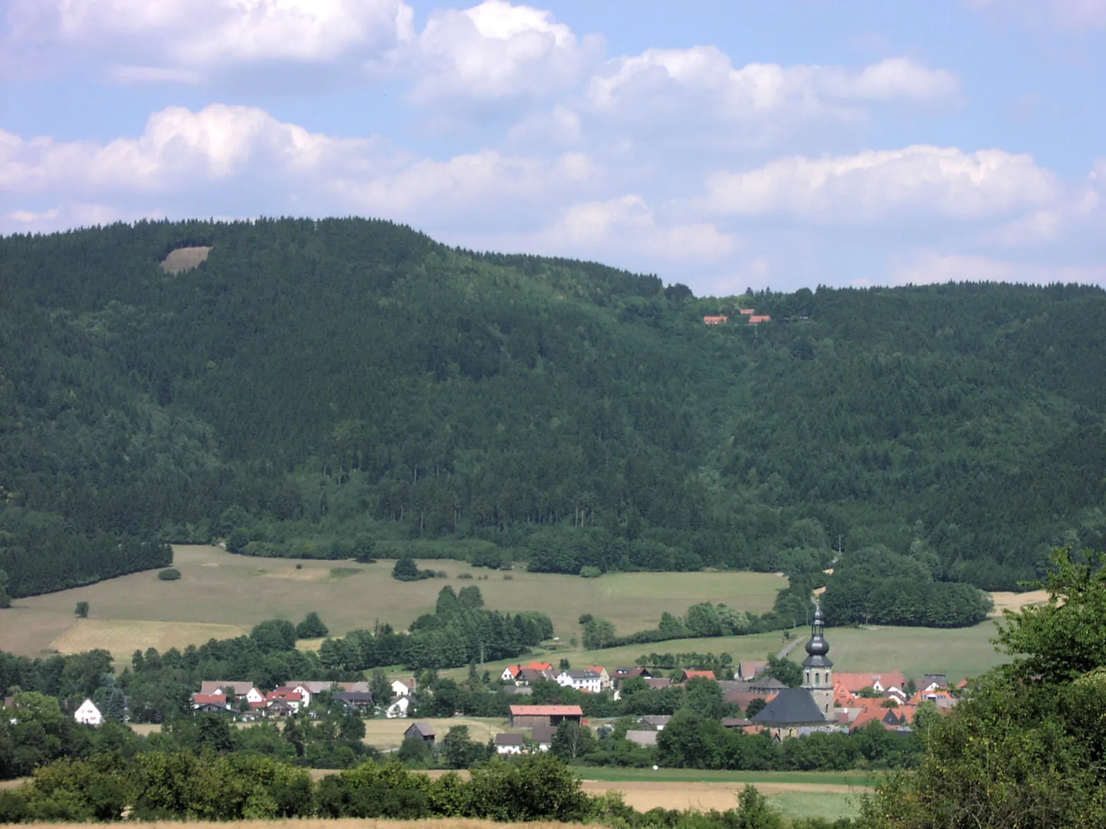 Photo showing: Blick auf die Radspitze im Frankenwald