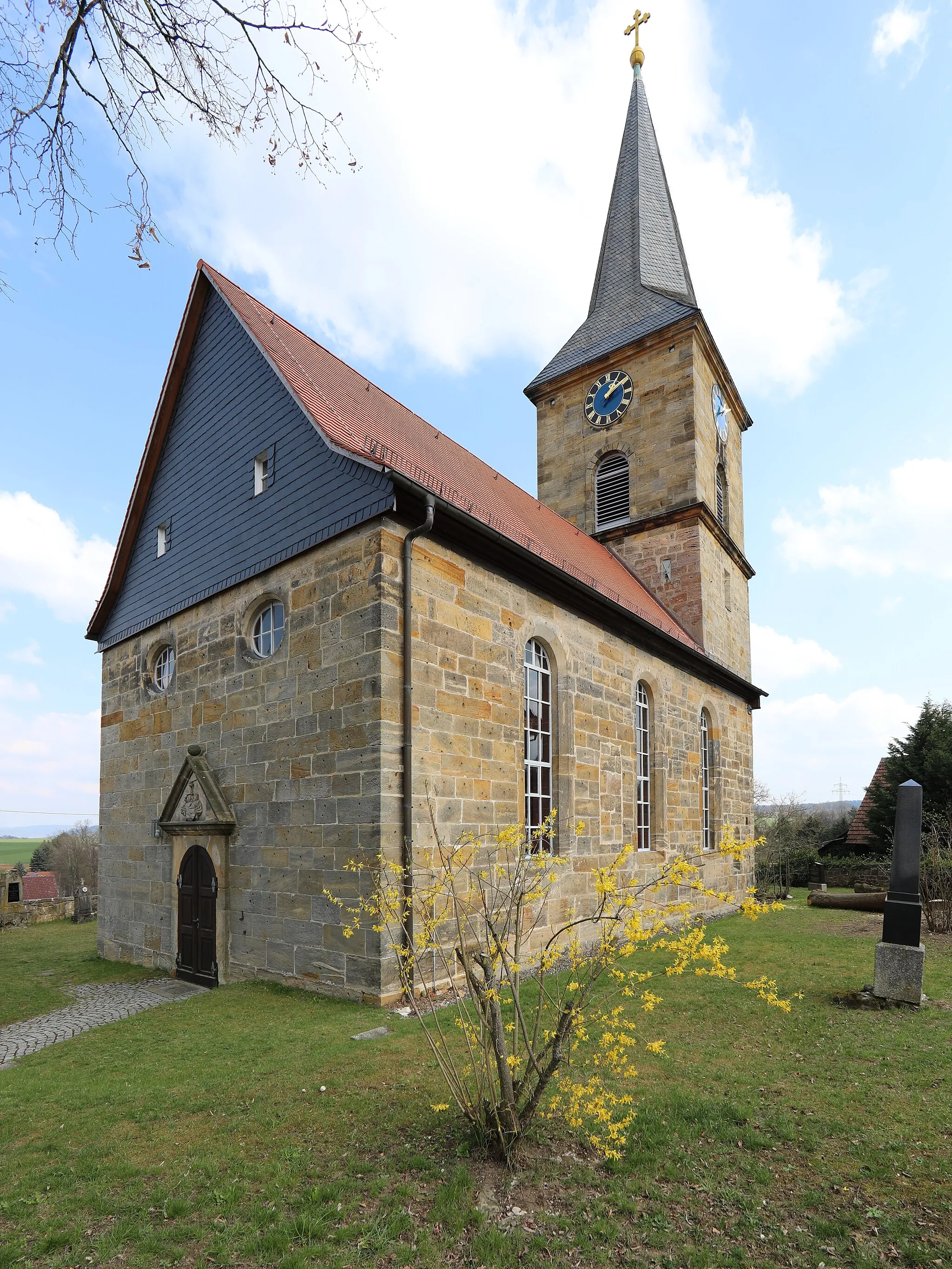 Photo showing: Evangelische Pfarrkirche St. Marien in Burkersdorf