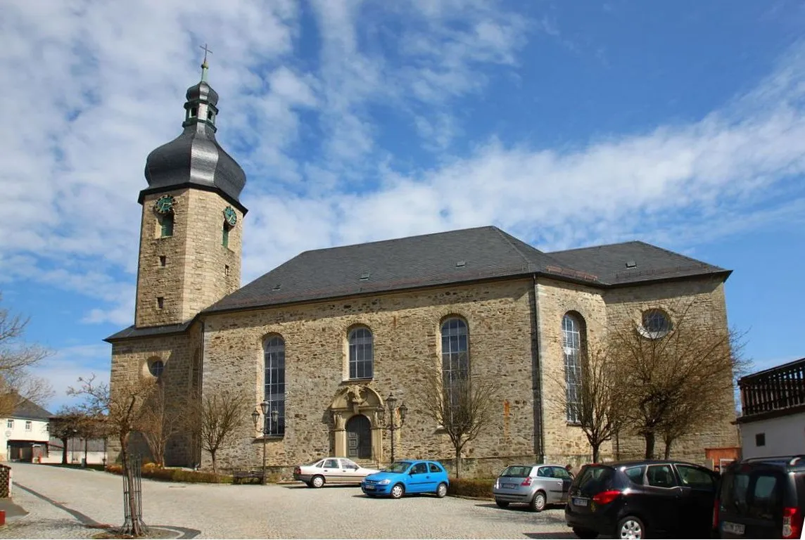 Photo showing: Christ church in Schwarzenbach am Wald