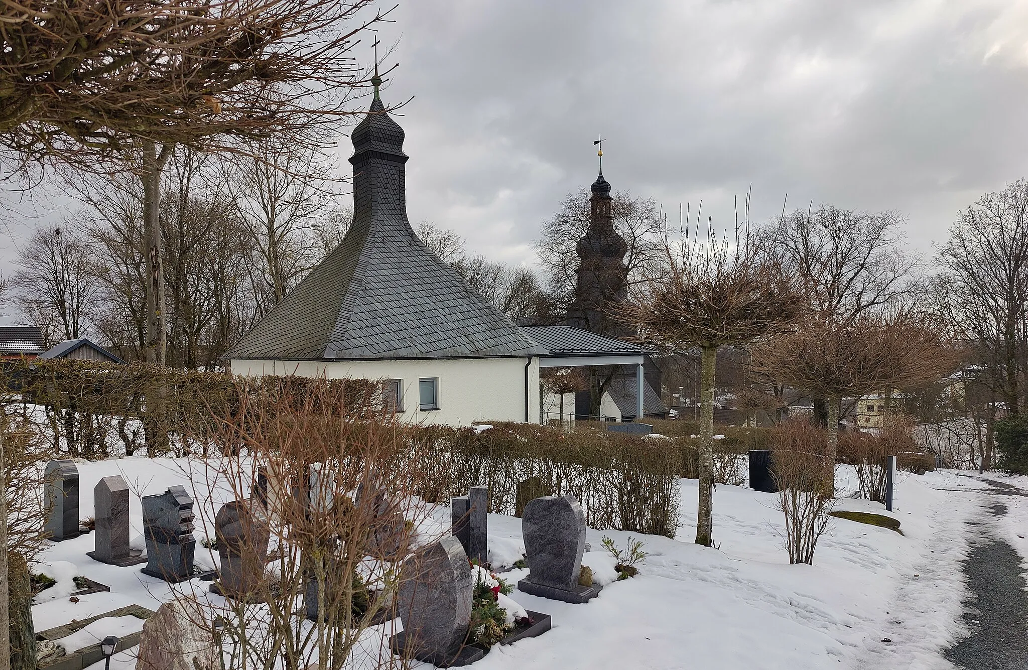 Photo showing: Evangelisch-lutherische Simon-und-Judas-Kirche Marlesreuth, Stadt Naila, Oberfranken, Bayern, Deutschland