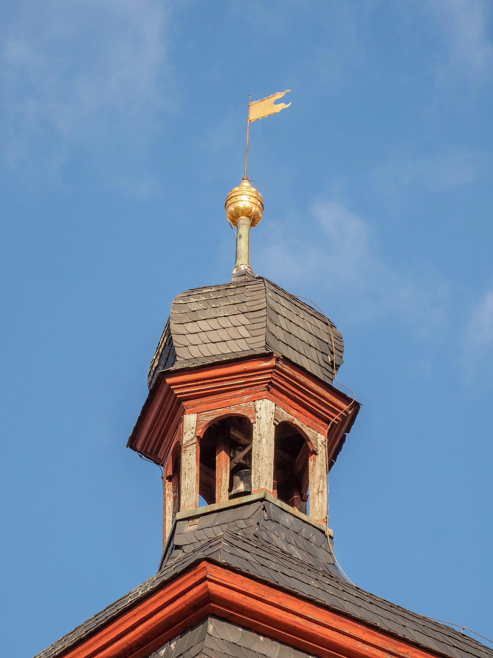 Photo showing: Top of the Bamberg Gate Tower in Bad Staffeltstein