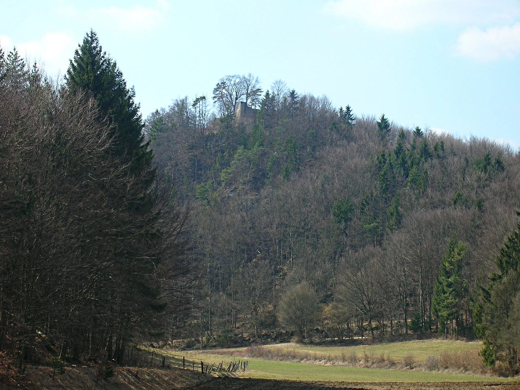 Photo showing: Ansicht der Burgruine Hollenberg aus östlicher Richtung
