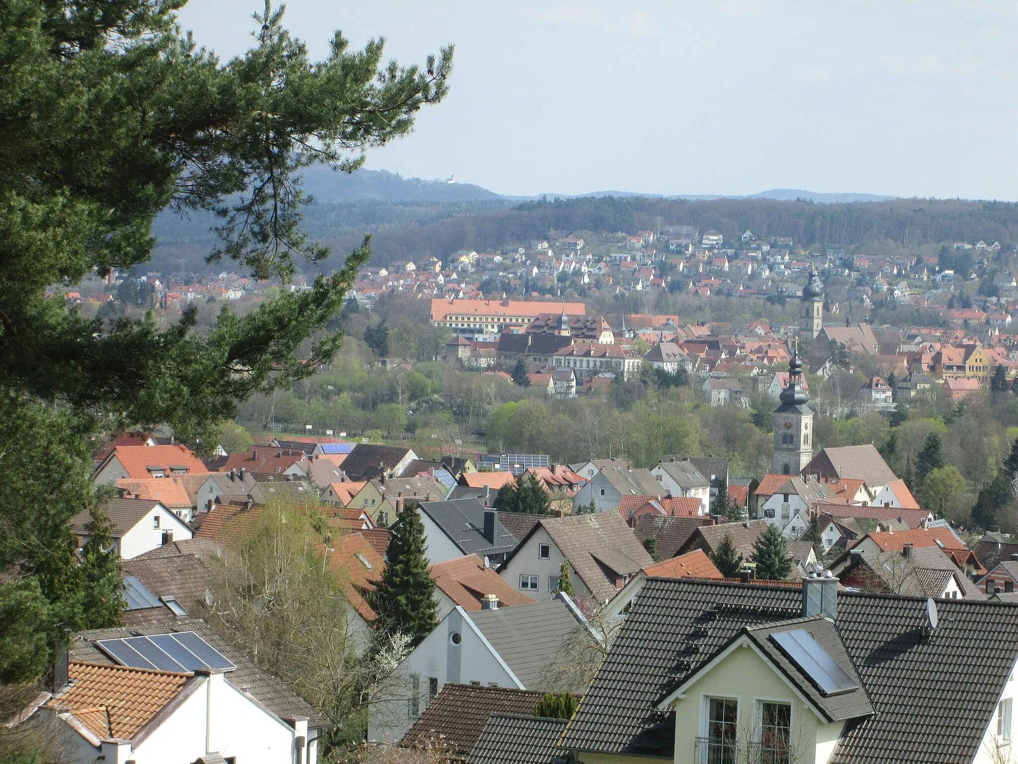 Photo showing: Burk von Westen, im Hindergrund Stadt Forchheim