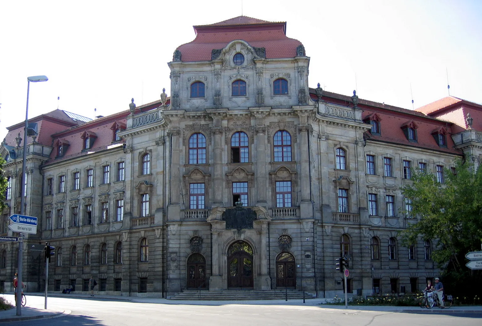 Photo showing: Justizpalast; Landgericht, Staatsanwaltschaft und Amtsgericht, Wittelsbacherring 22 in Bayreuth (Germany)