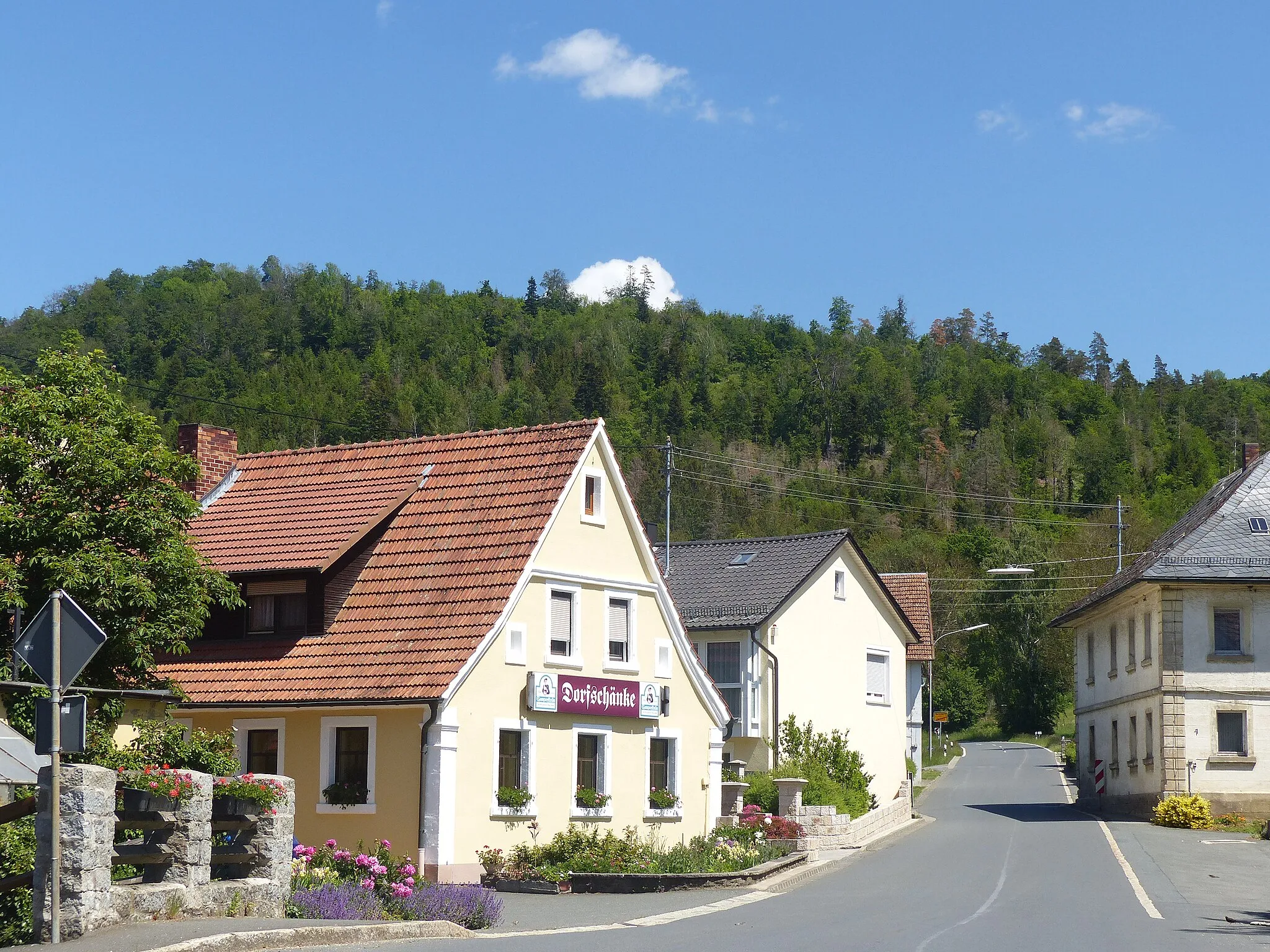 Photo showing: The village Zettlitz, a district of the municipality of Rugendorf.