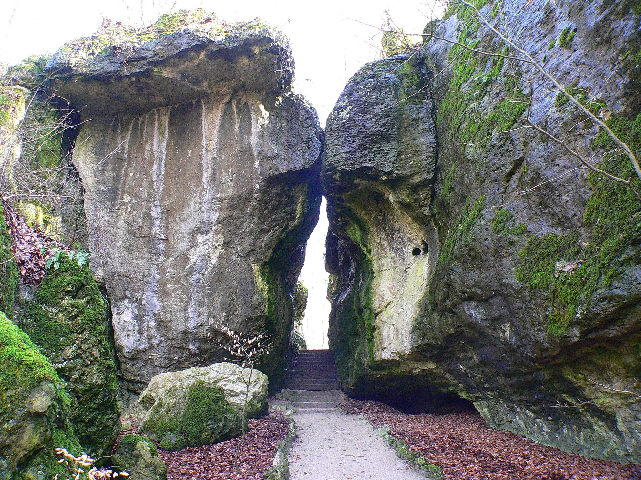 Photo showing: Felsengarten Sanspareil, Dianengrotte - Fränkische Schweiz, Bayern