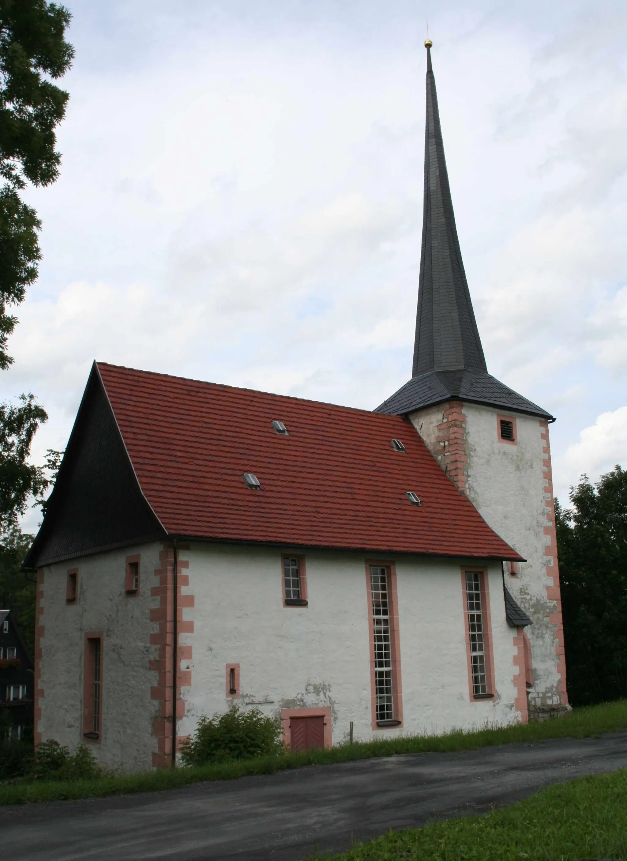 Photo showing: ev. Kirche in Sachsenbrunn, Landkreis Hildburghausen