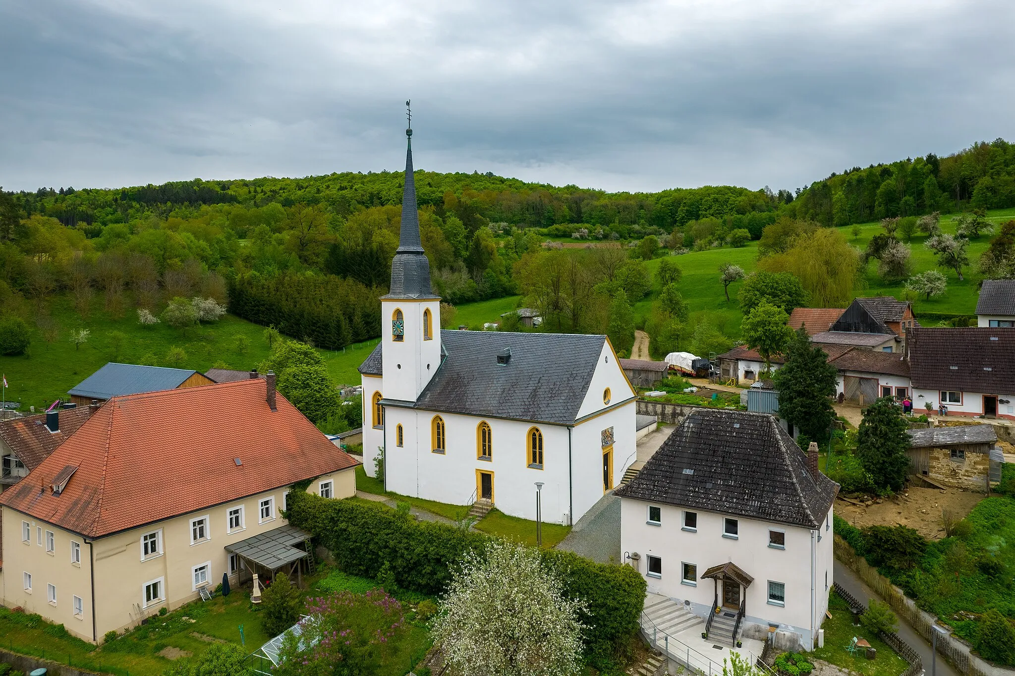 Photo showing: Catholic parish church in Schönfeld