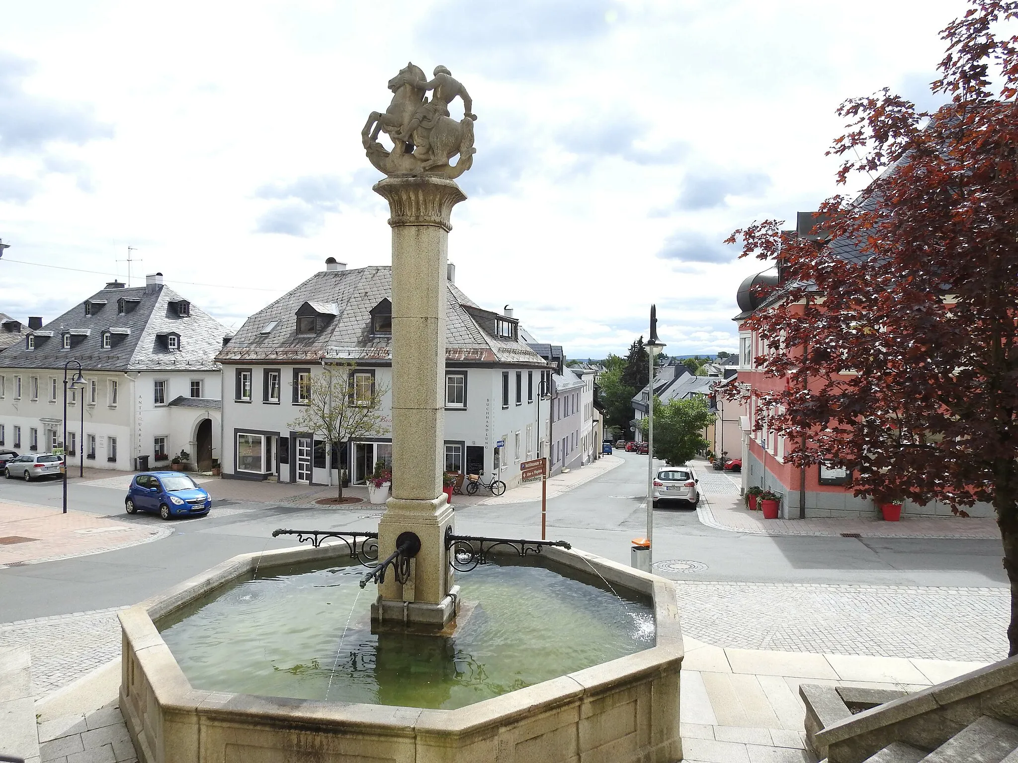 Photo showing: Vom Rathausberg Richtung Süden, Helmbrechts