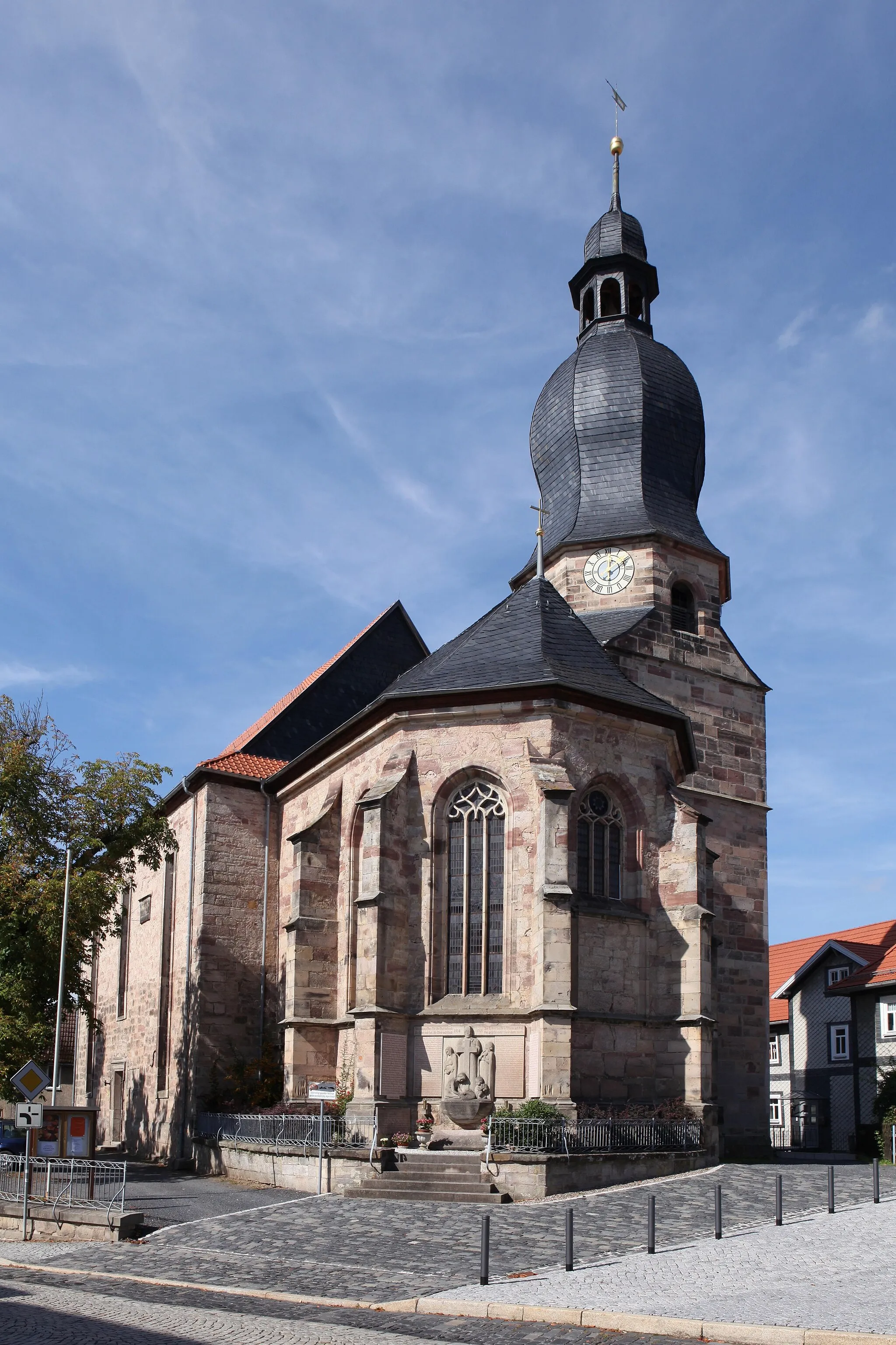 Photo showing: Evangelisch-lutherische Kirche St. Johannis in Schalkau, Kirchplatz 1