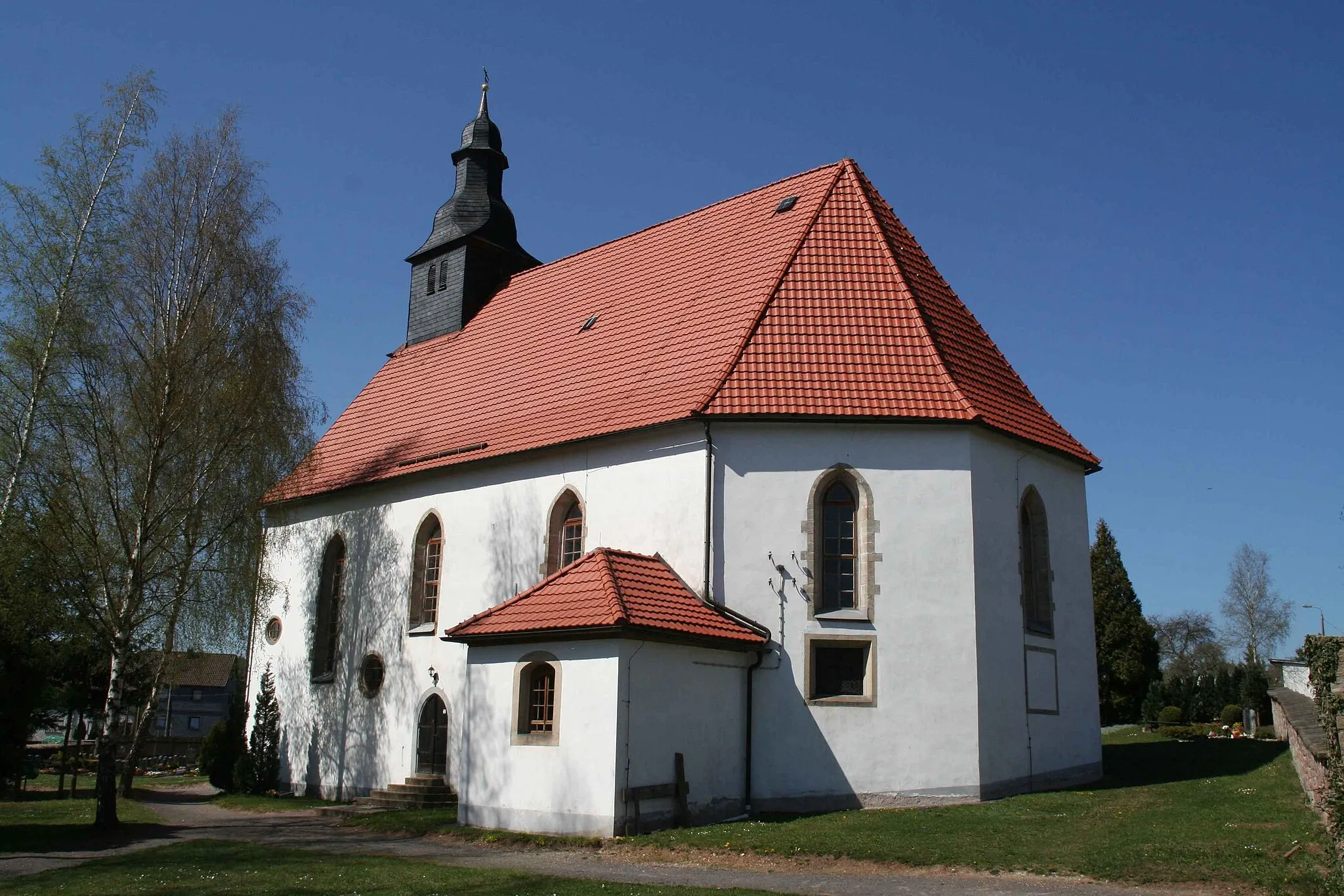 Photo showing: ev. Kirche Brünn evangelische Kirche in Brünn, Landkreis Hildburghausen
