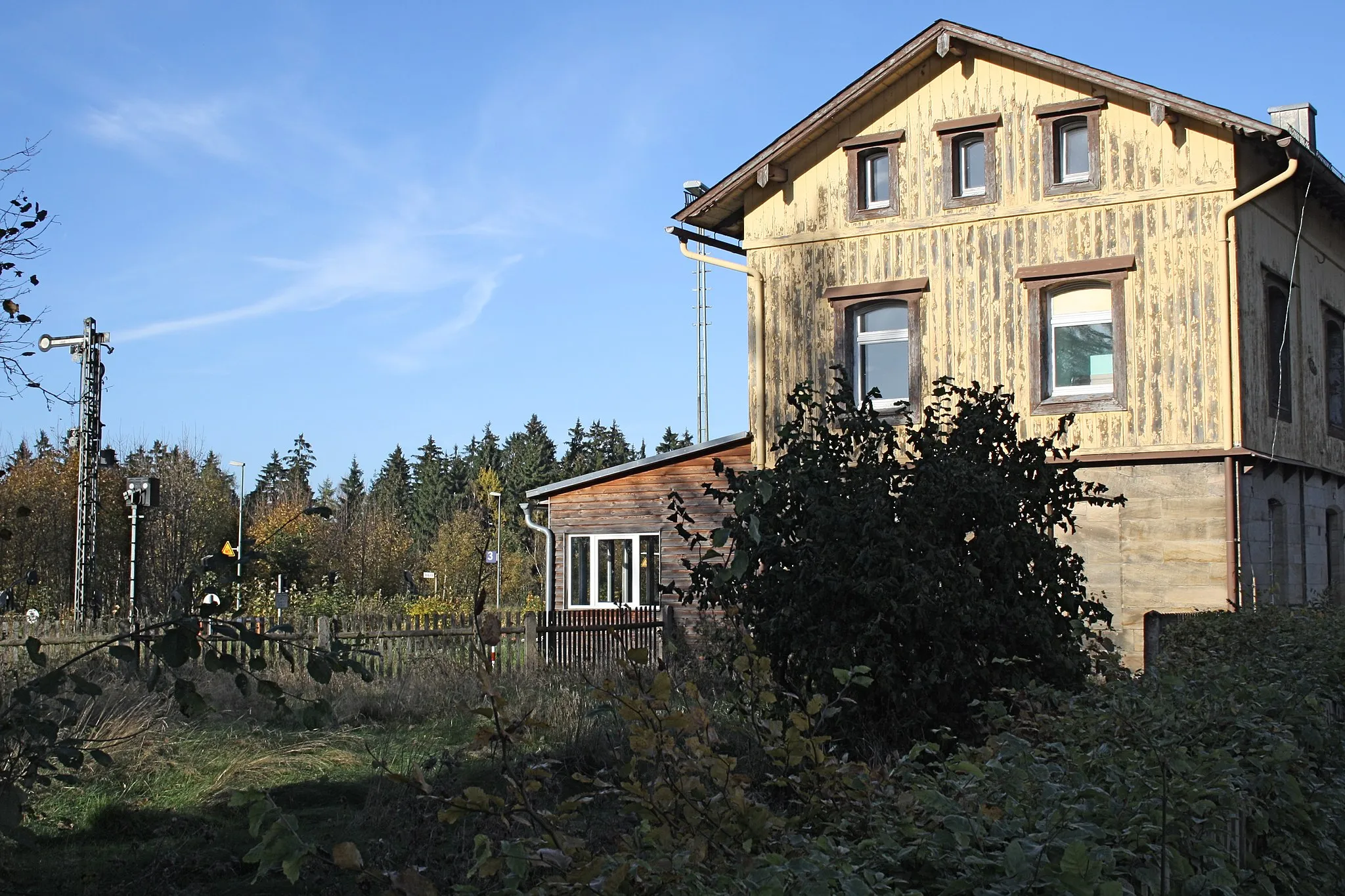 Photo showing: Bahnhof Stammbach