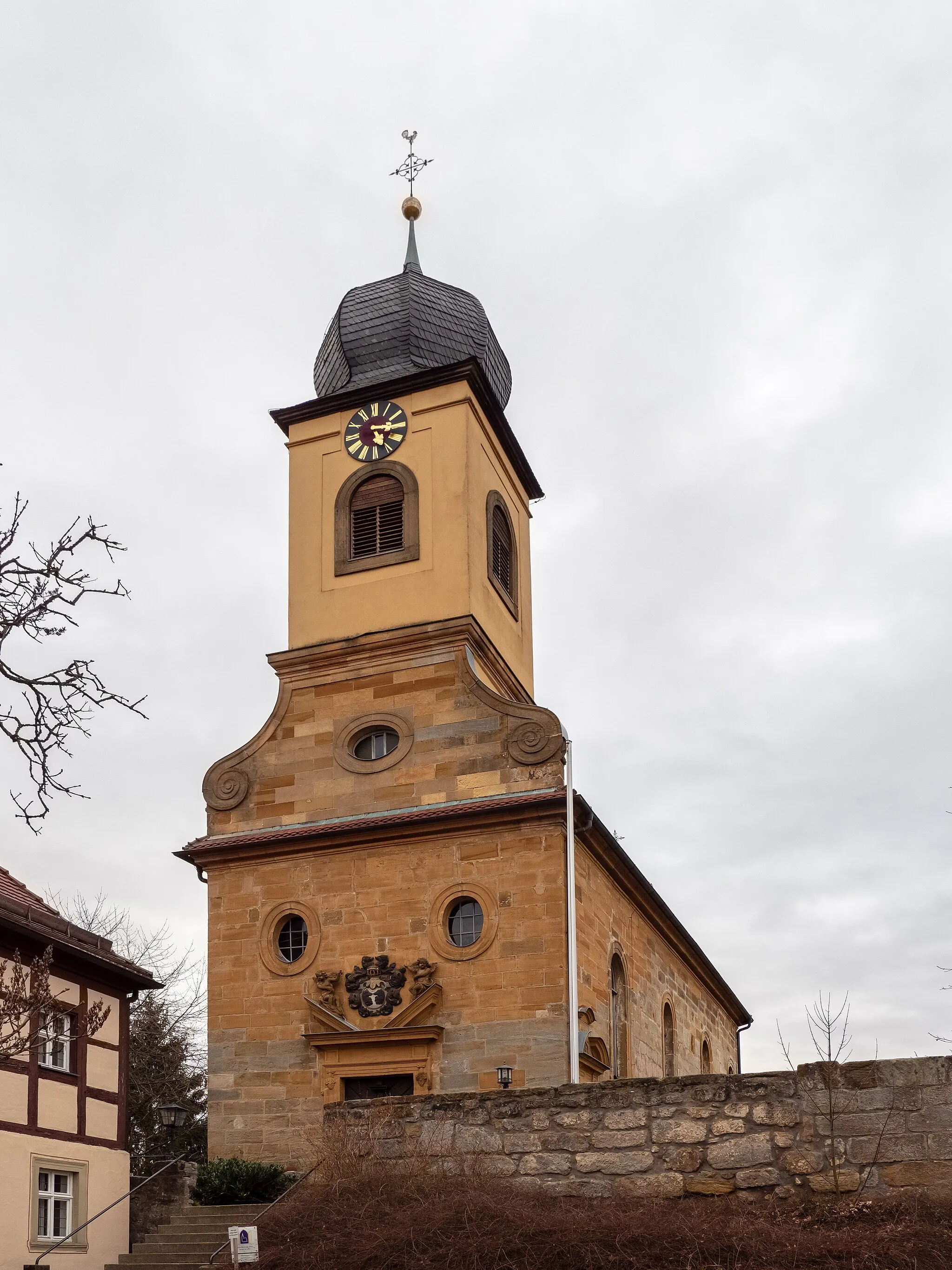 Photo showing: Protestant Lutheran parish church St. Lukas in Kunreuth