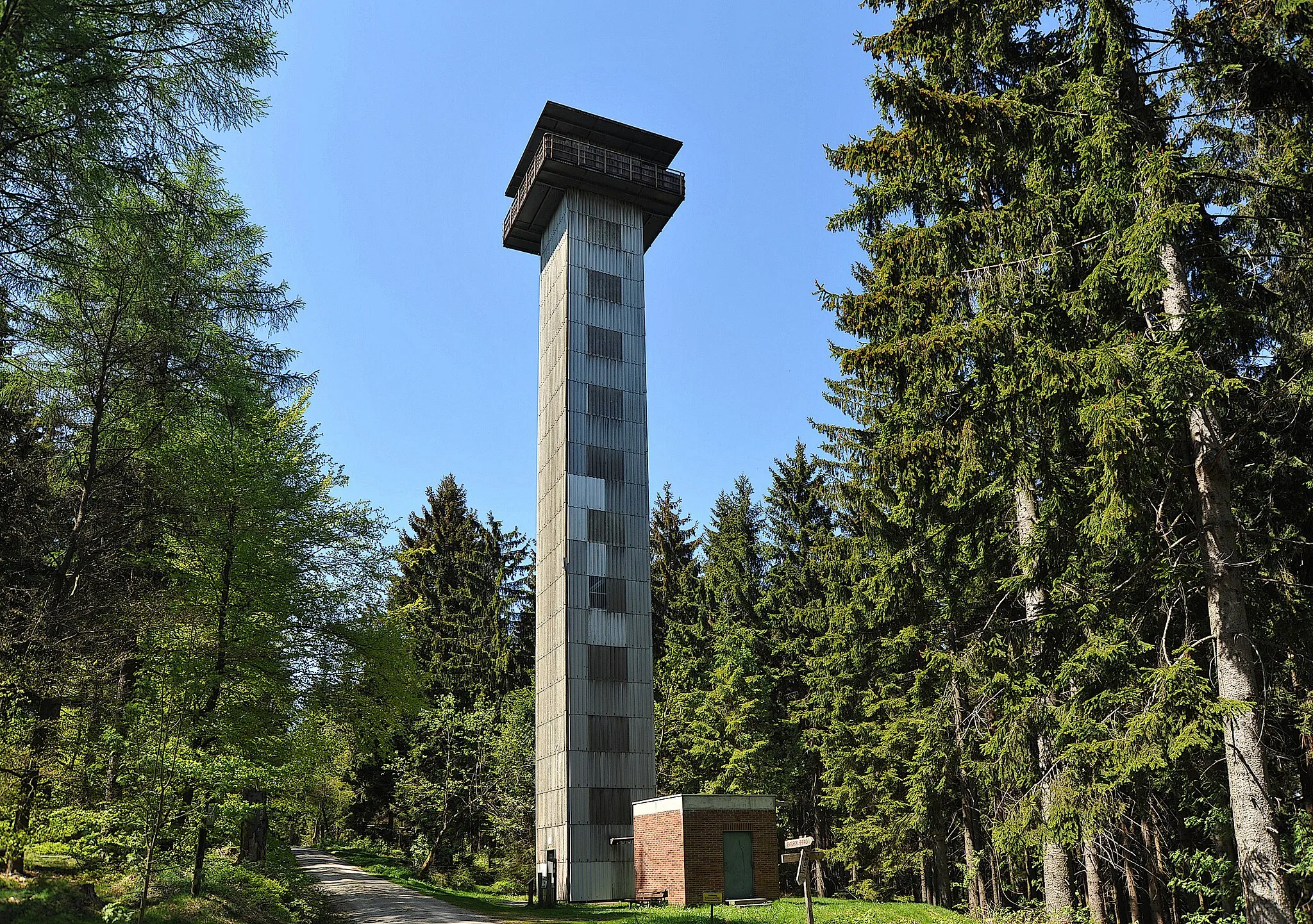 Photo showing: Klausenturm, look-out tower Germany, Bavaria, Fichtelgebirge