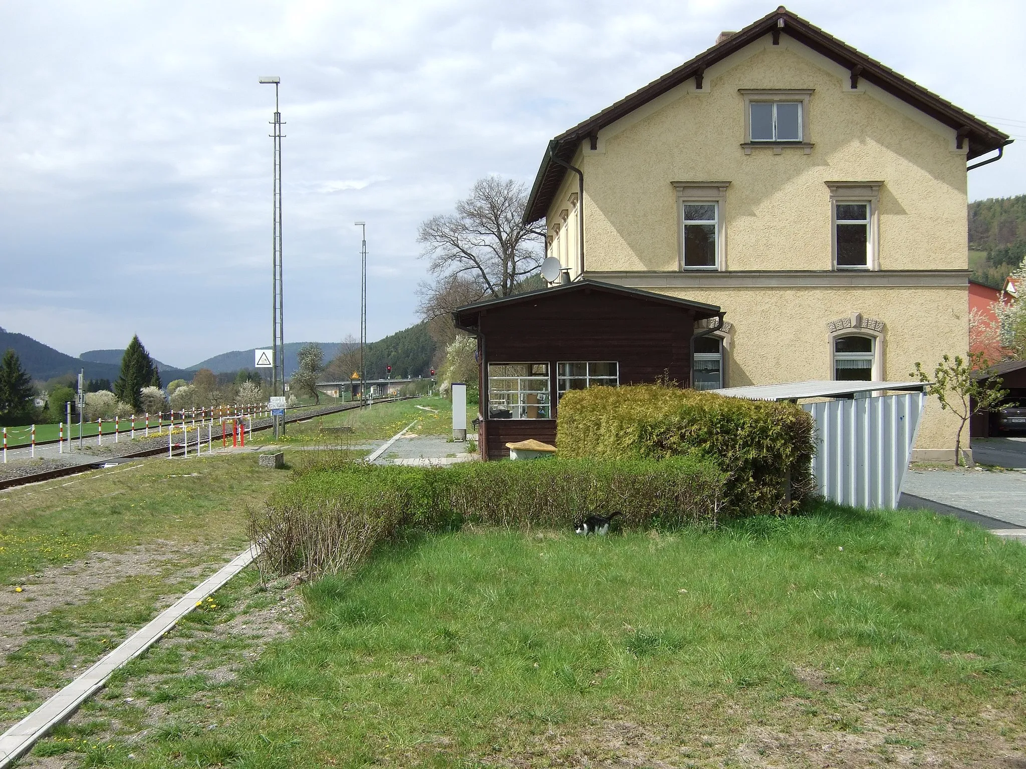 Photo showing: Bahnhof Harsdorf