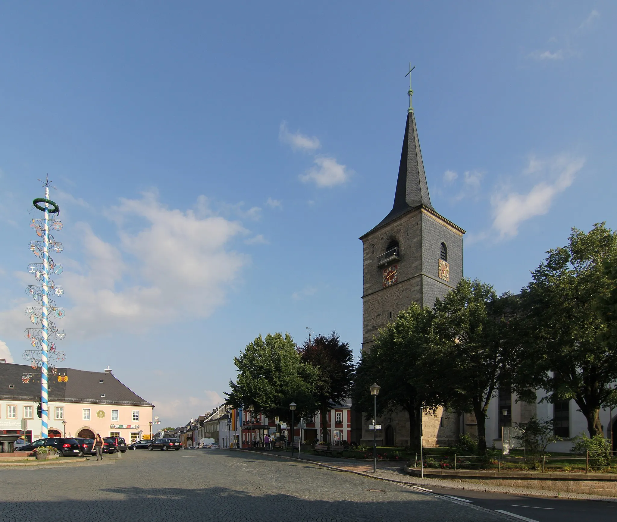 Photo showing: Marktplatz in Weißenstadt, Franken
