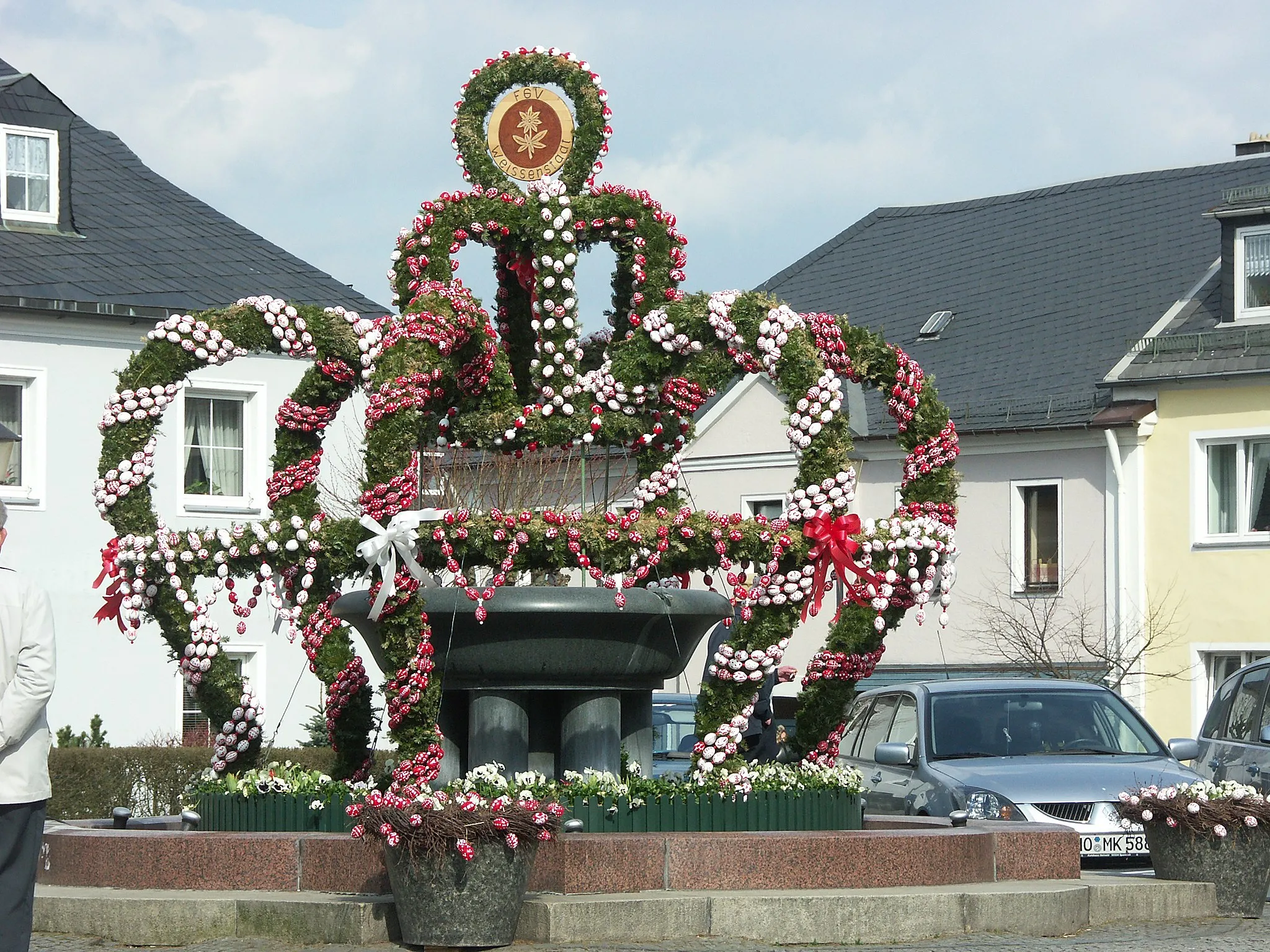 Photo showing: Fontaine de Pâques à Weissenstadt dans le Fichtelgebirge